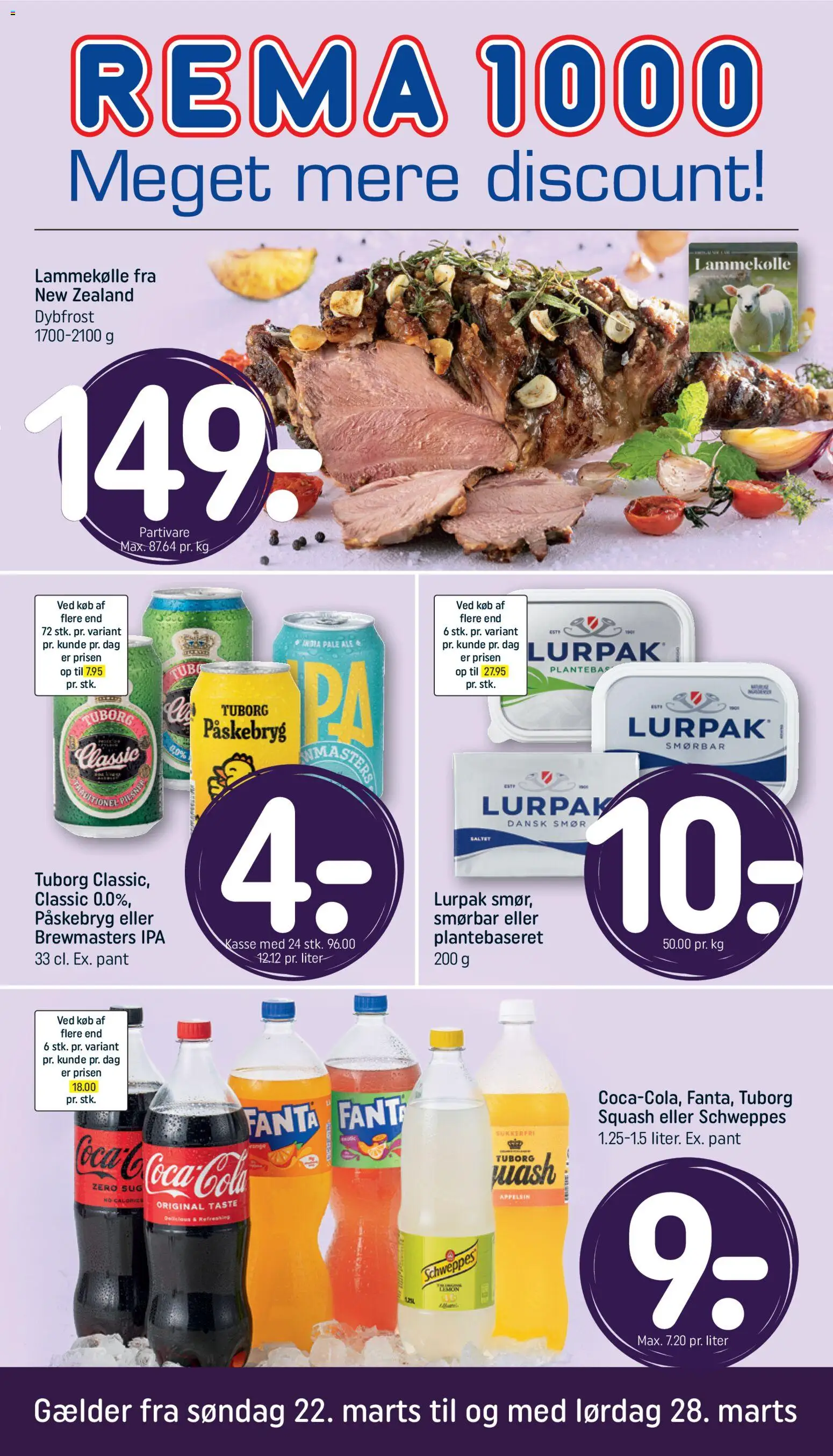 Rema 1000 - Tilbudsavis uge 13 - side 1- gyldig fra 22/03/2026