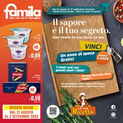 Anteprima Volantino Famila	 valida dal 21/08/2025