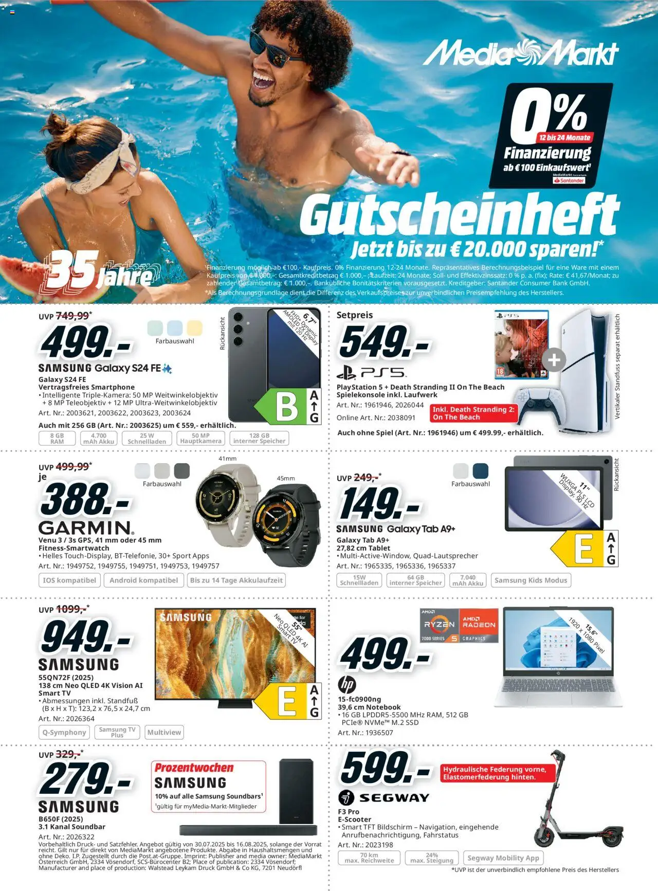 Media Markt Angebote - Seite 1- gültig ab 30.07.2025
