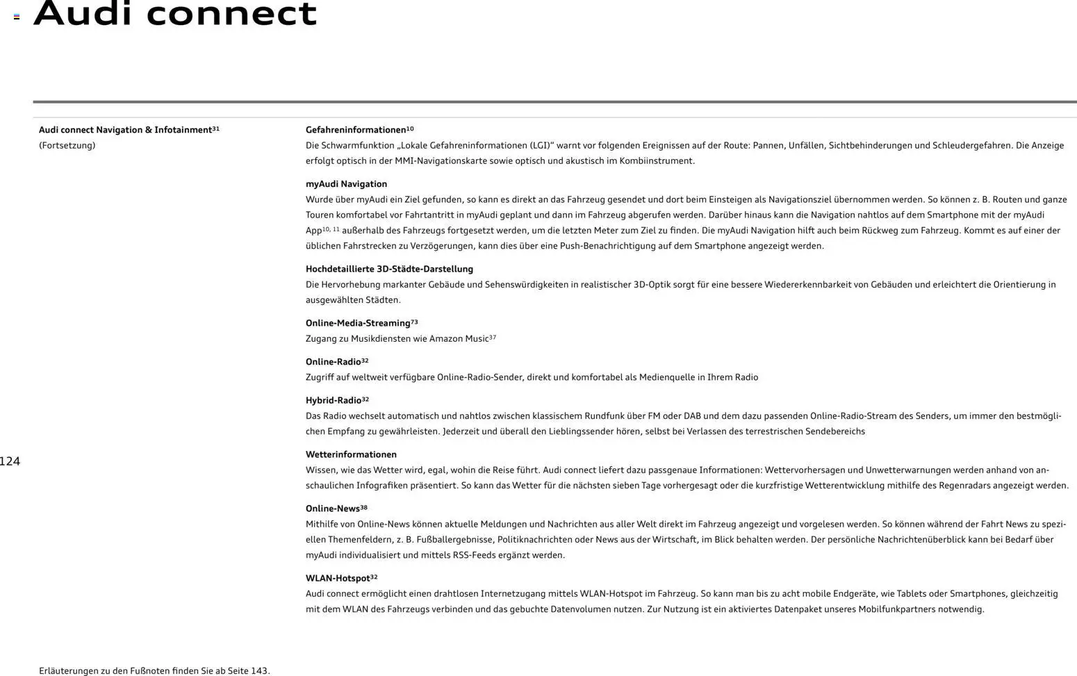 Audi A8 - Seite 124 - gültig ab 28.10.2025