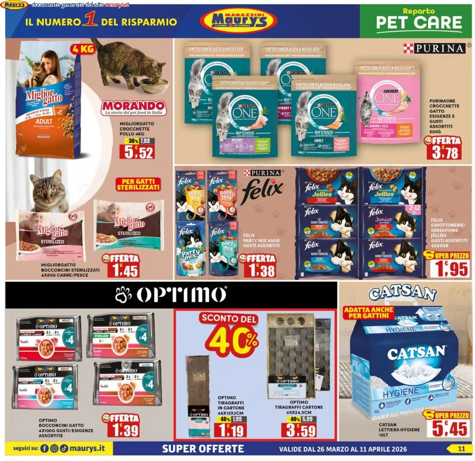 Maury's volantino - pagina 11 - valido dal 26/03/2026