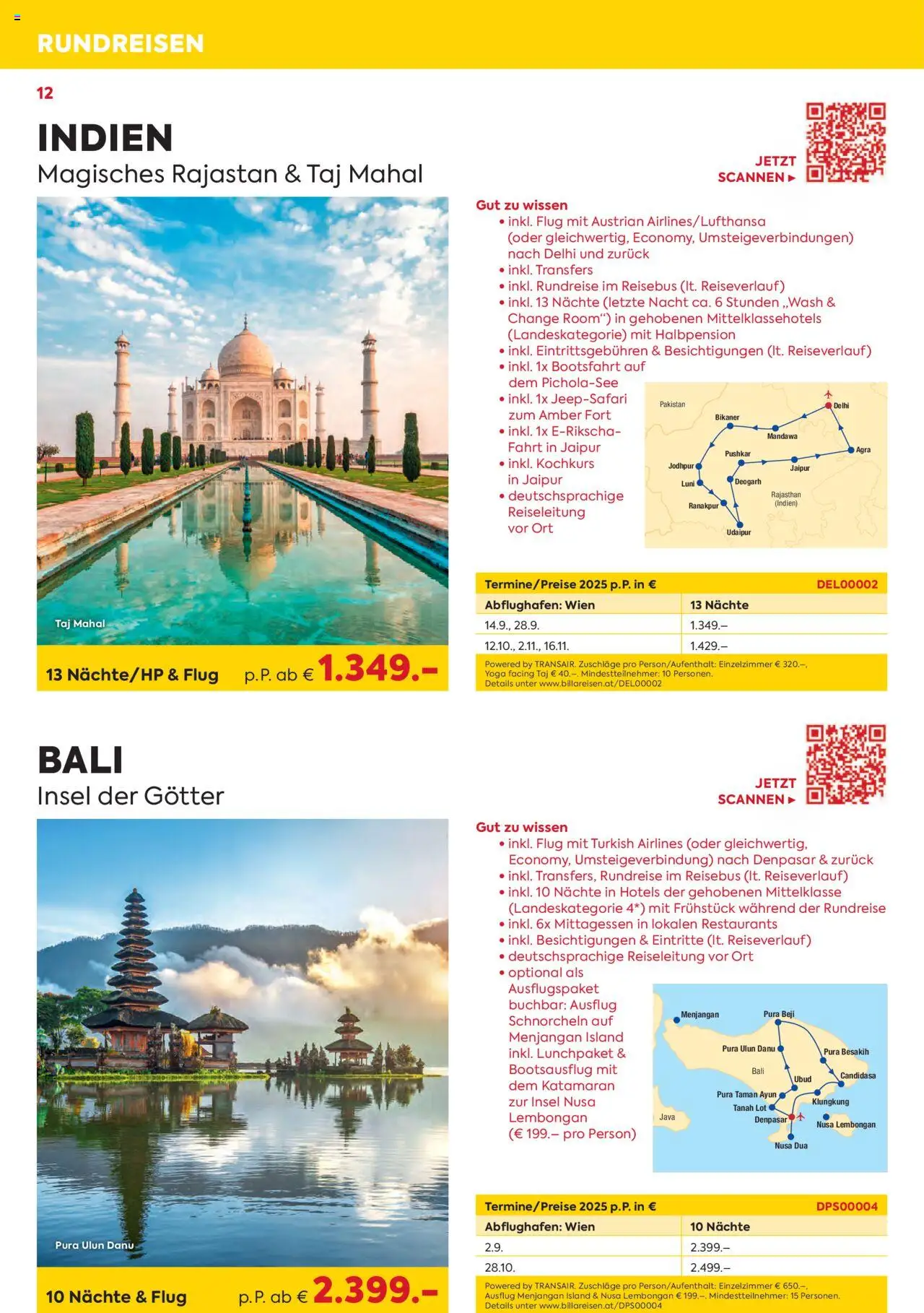 Billa Rundreise Highlights - page 12- valid from 03.06.2025
