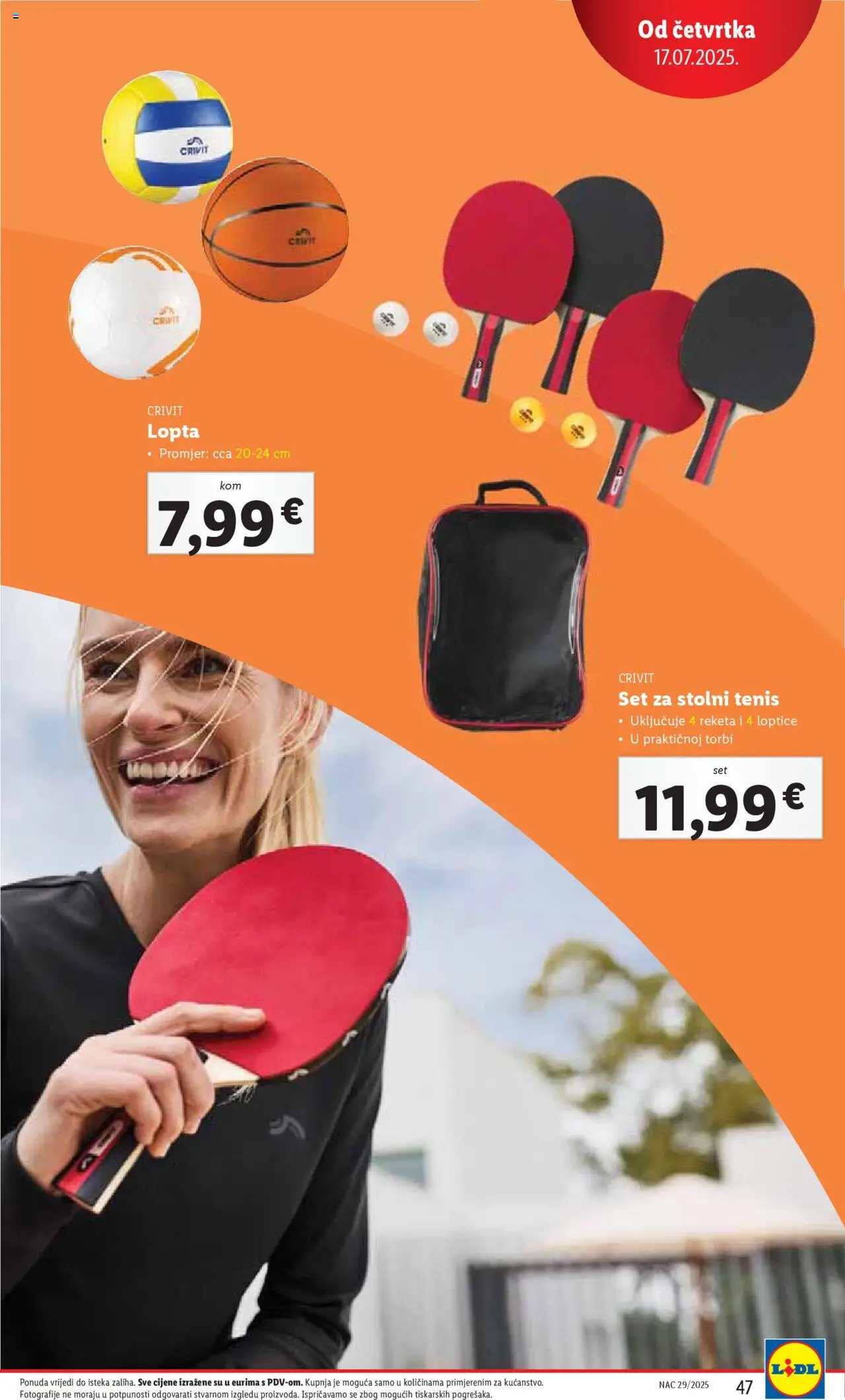 Katalog Lidl - stranica 47- važeći od 14.07.2025