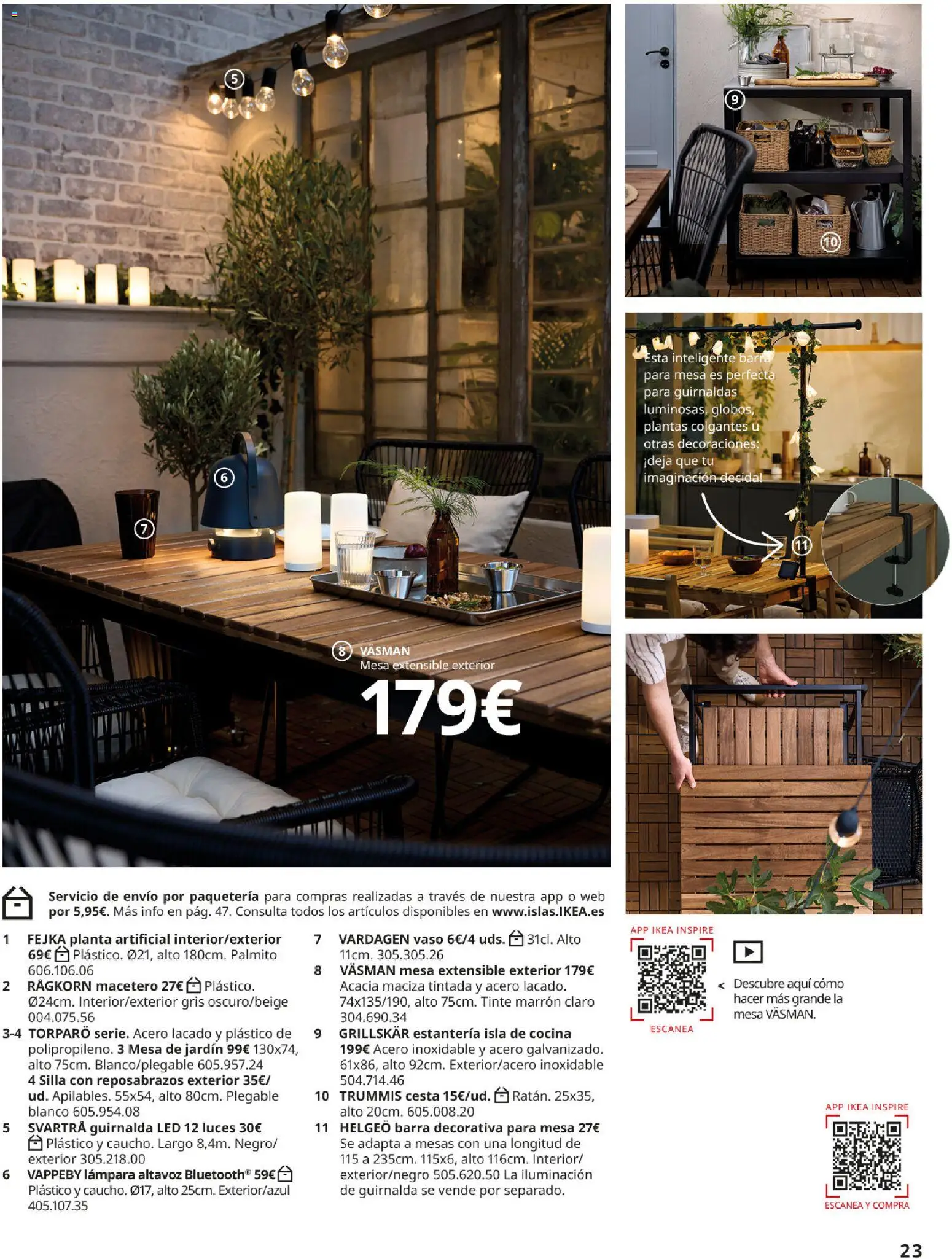 Catálogo IKEA Muebles de exterior - Página de 23 - Válido desde 17/12/2025