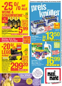 Vorschau Maximarkt Flugblatt gültig ab 25.08.2025