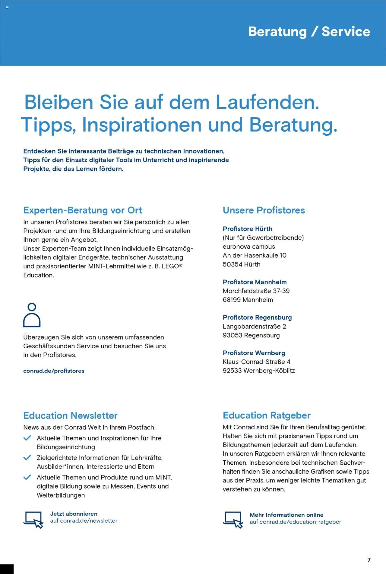 Conrad Education Katalog - Seite 7 - gültig ab 01.01.2025
