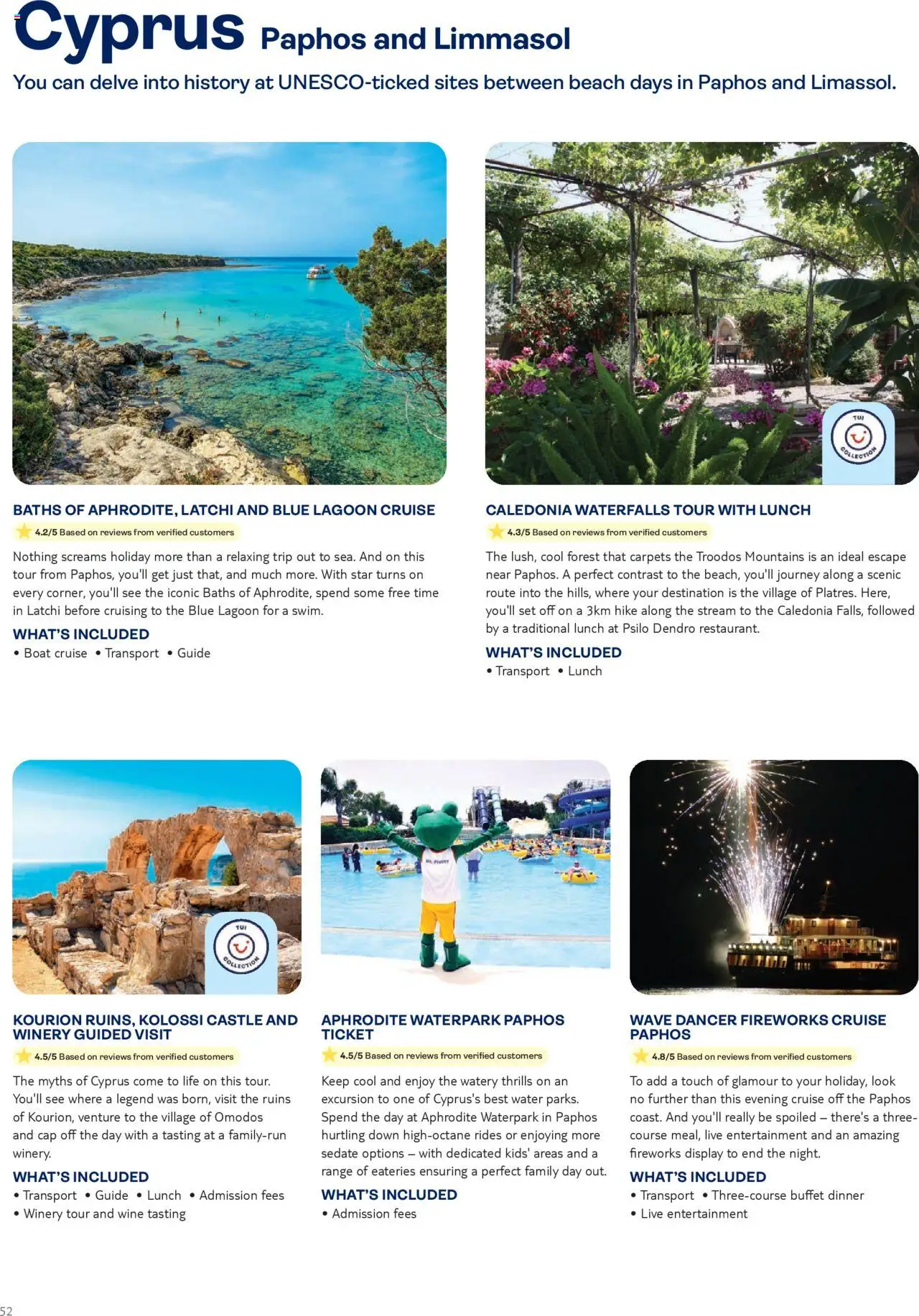 TUI - Destination experiences - page 52- valid from 01/01/2025