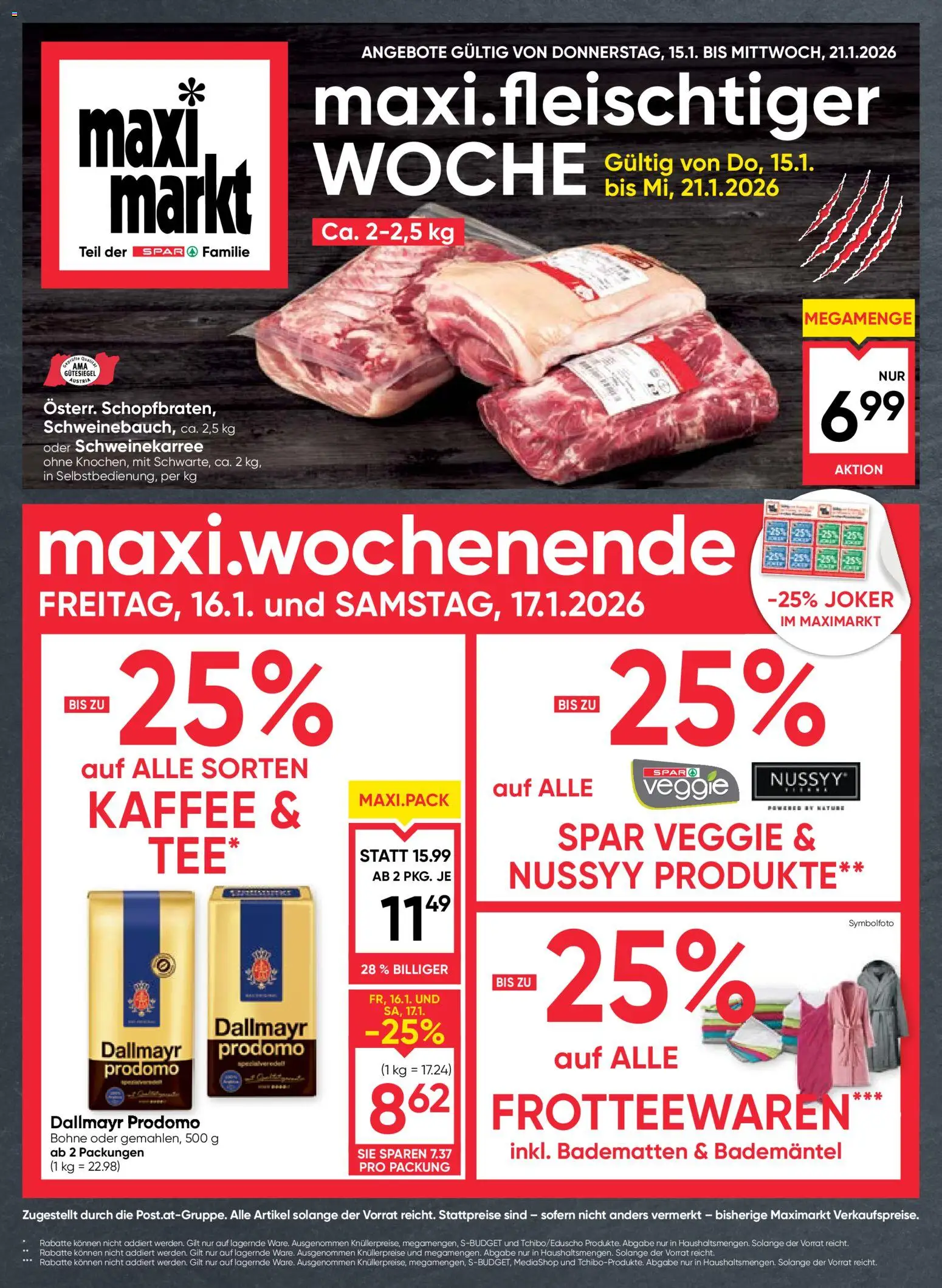Maximarkt Flugblatt - Seite 1- gültig ab 15.01.2026