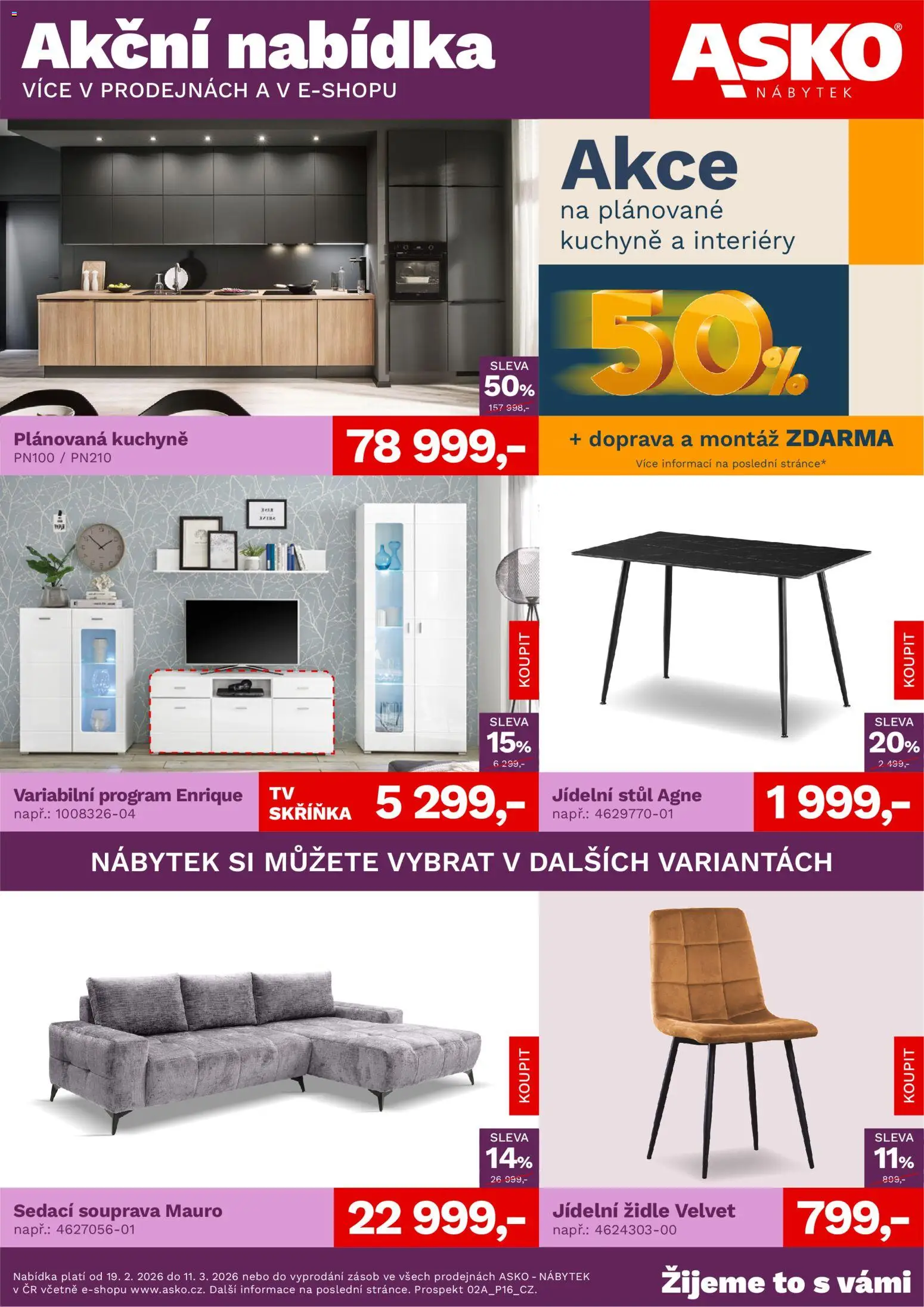 ASKO nábytek leták - strana 1- platný od 19.02.2026