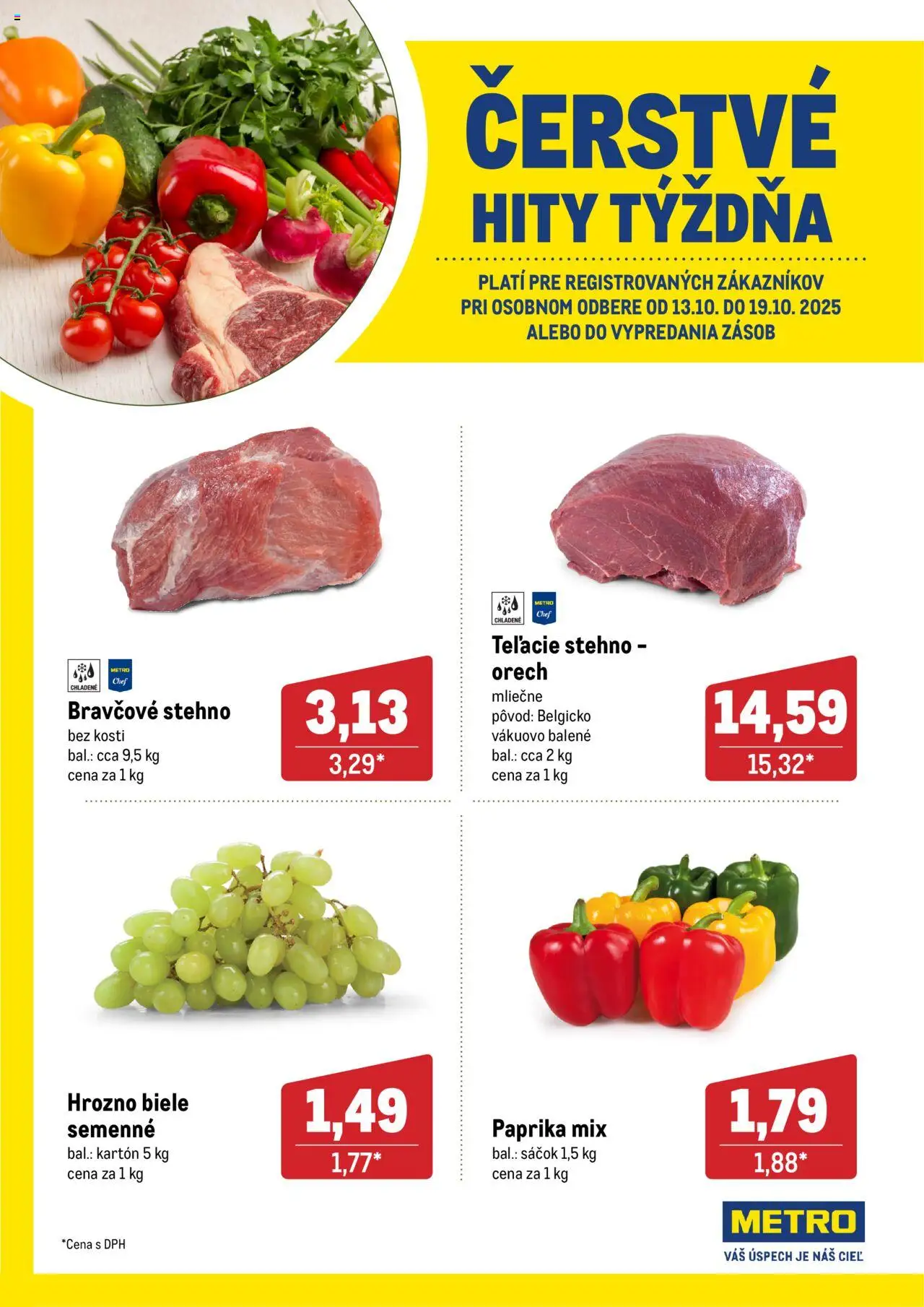 Metro Čerstvé hity týždňa - strana 1- platný od 13.10.2025