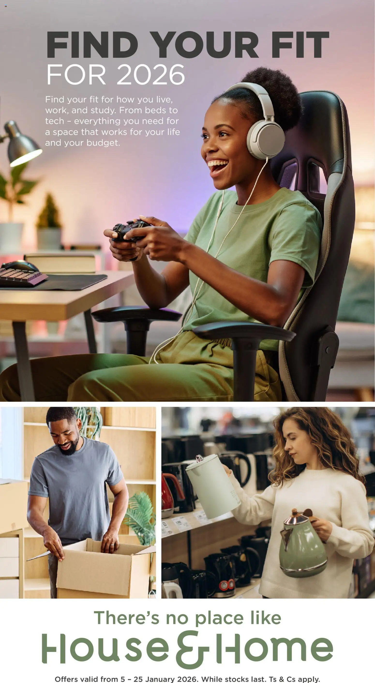 House and Home - Find Your Fit Catalogue - page 1- valid from 05/01/2026