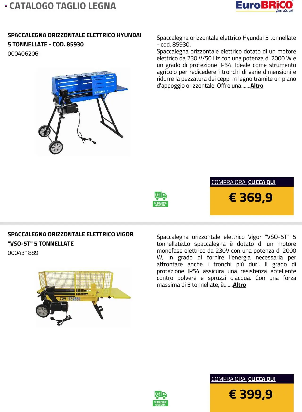 Eurobrico Taglio Legna catalogo - pagina 3 - valido dal 23/07/2025