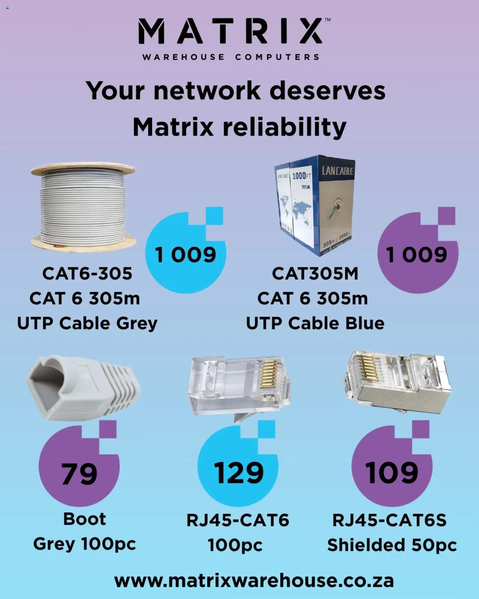 Matrix Warehouse Networking Gear - page 1- valid from 25/10/2025