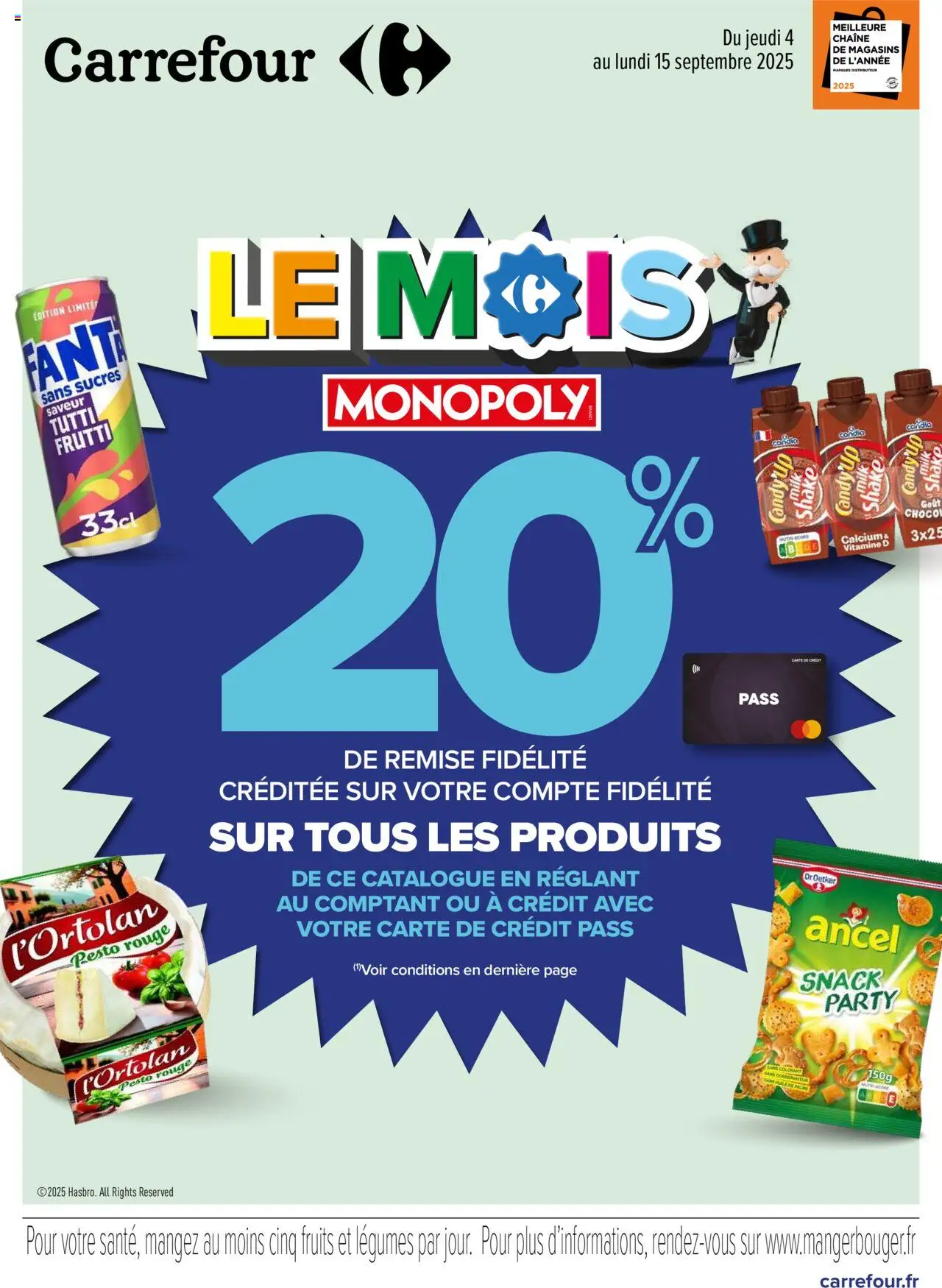 Carrefour Offre exclusive clients pass - page 1 - valable à partir du 04/09/2025