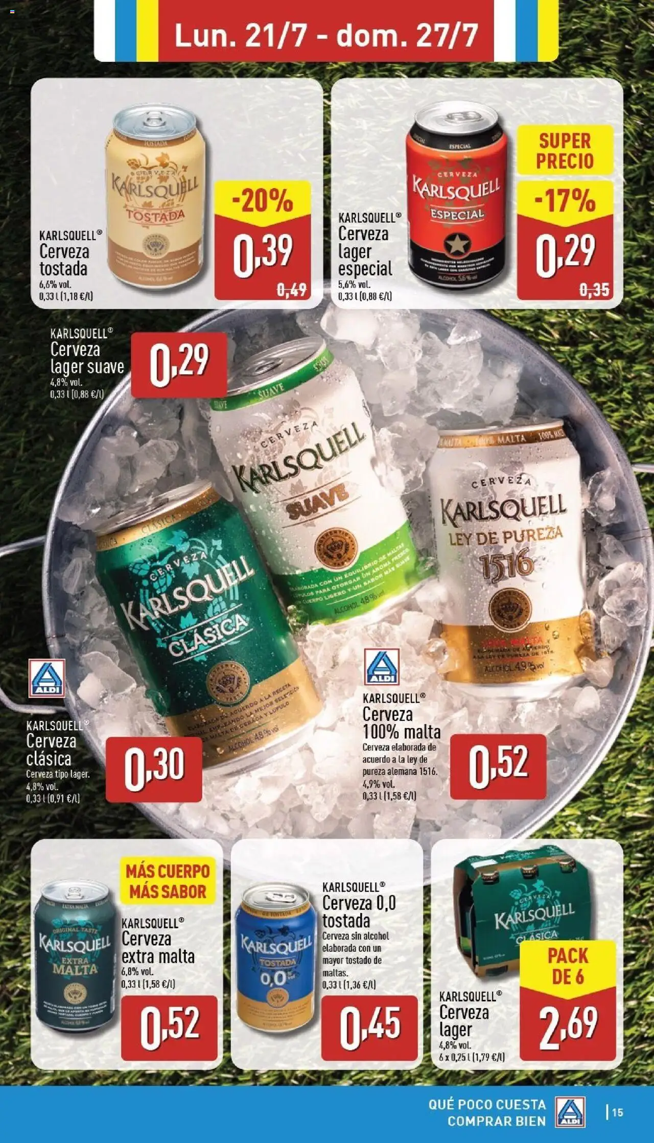 Aldi folleto Canarias - Página de 15 - Válido desde 21/07/2025