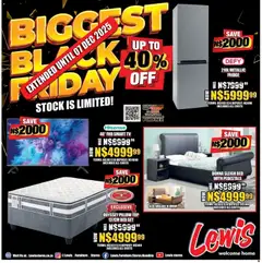 Preview Lewis Stores - Namibia Black Friday valid from 01/12/2025
