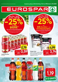 Vorschau Eurospar Flugblatt gültig ab 14.08.2025