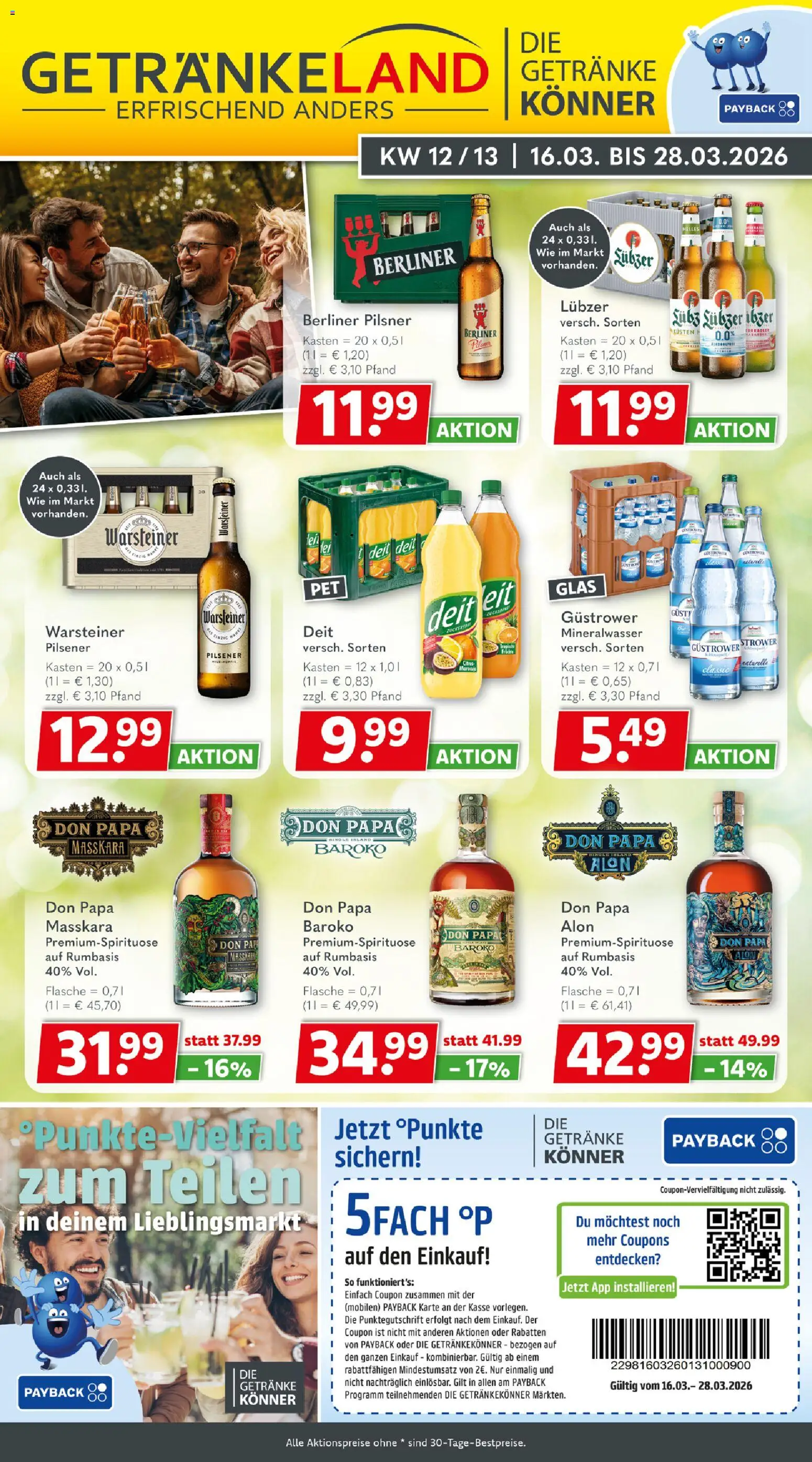 Getränkeland Prospekt 	 - Seite 1 - gültig ab 16.03.2026