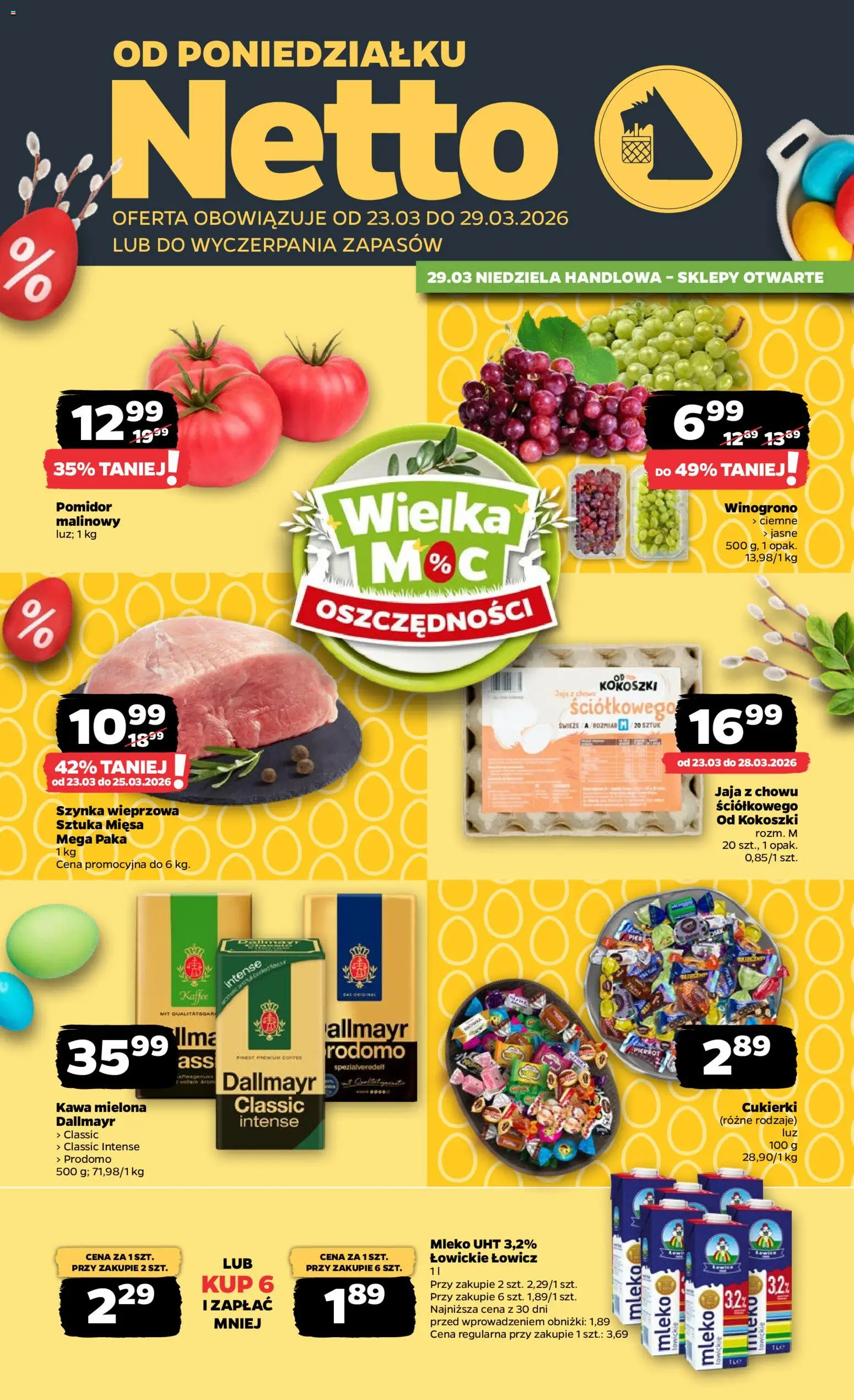 Netto gazetka od poniedziałku spożywcza - strona 1- ważny od 23.03.2026