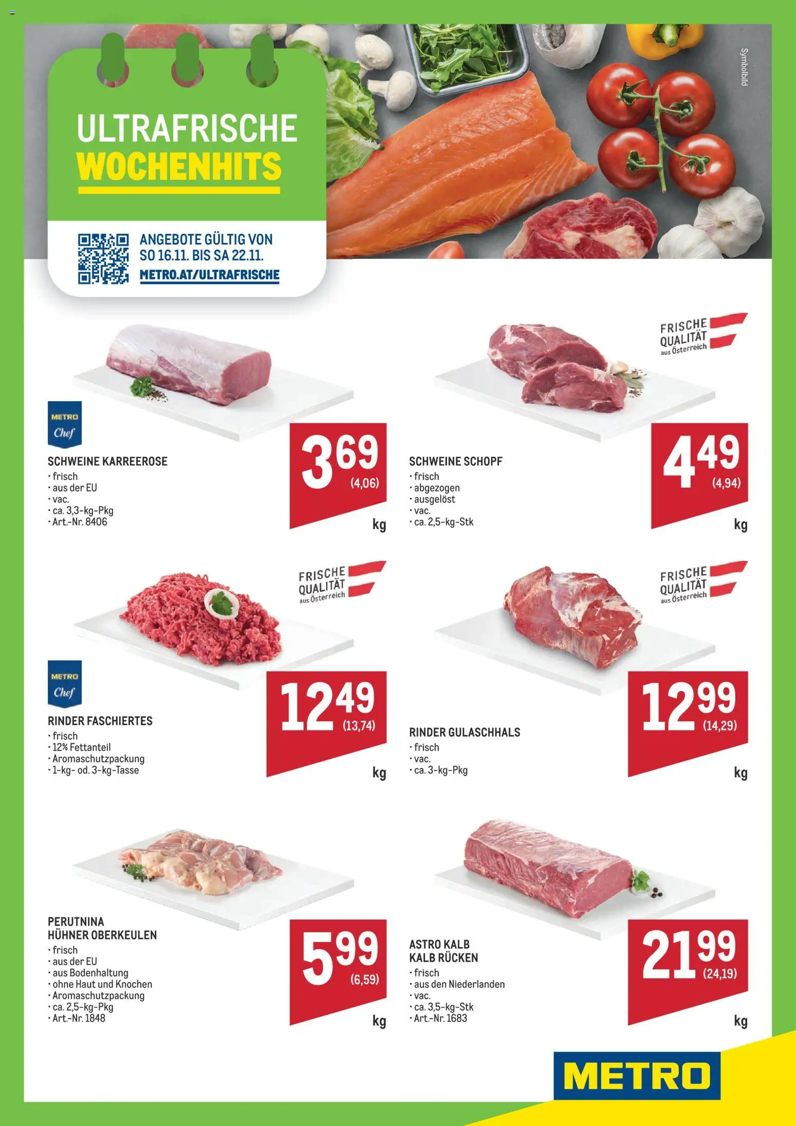 Metro angebote Wochenhits - Seite 1- gültig ab 16.11.2025