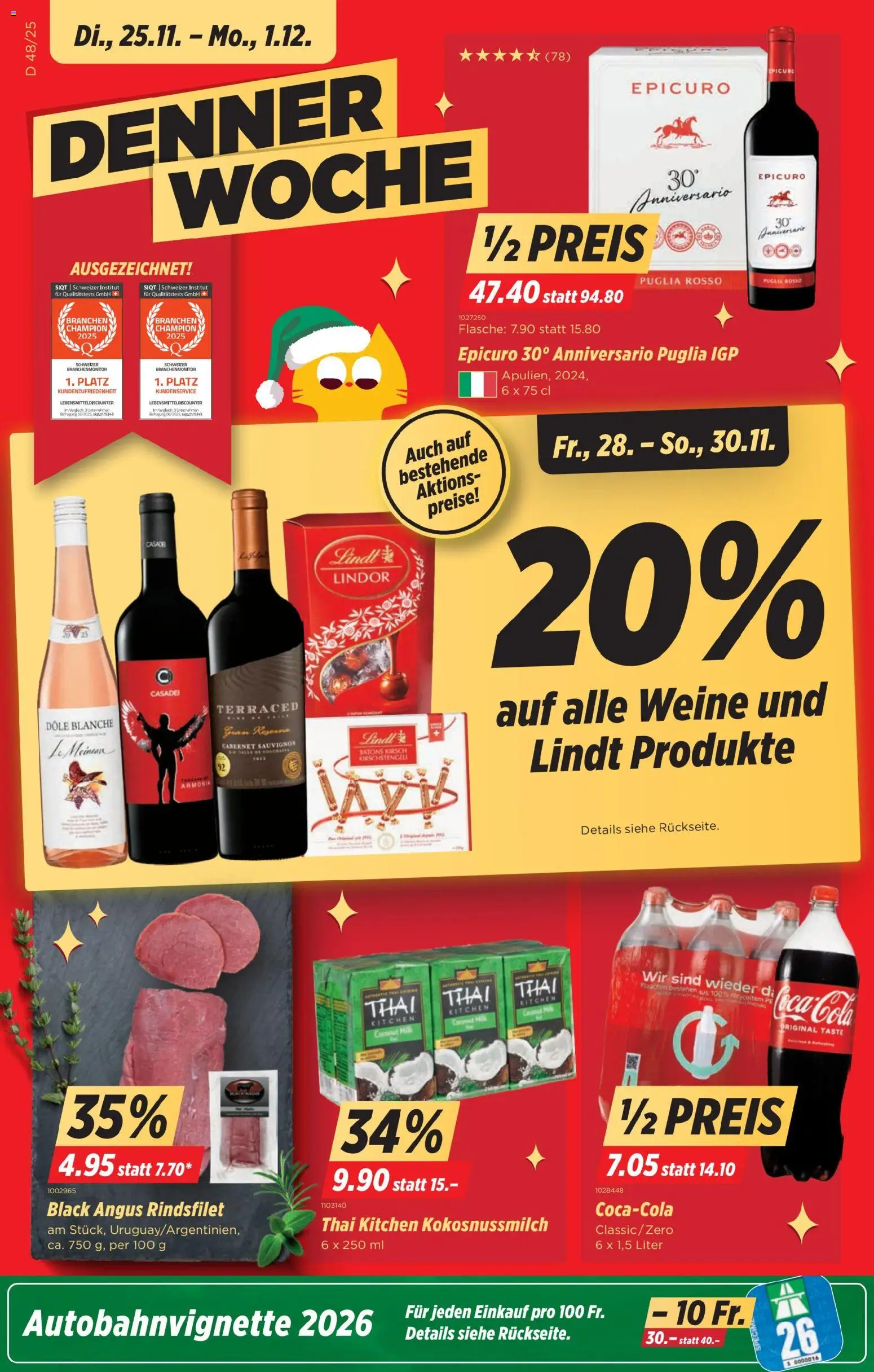 Denner Aktionen - Seite 1- gültig ab 25.11.2025