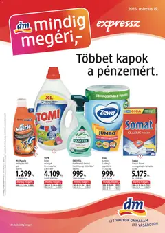 Előnézet DM Drogerie Markt akciós újság érvényes 2026.03.19.-tól
