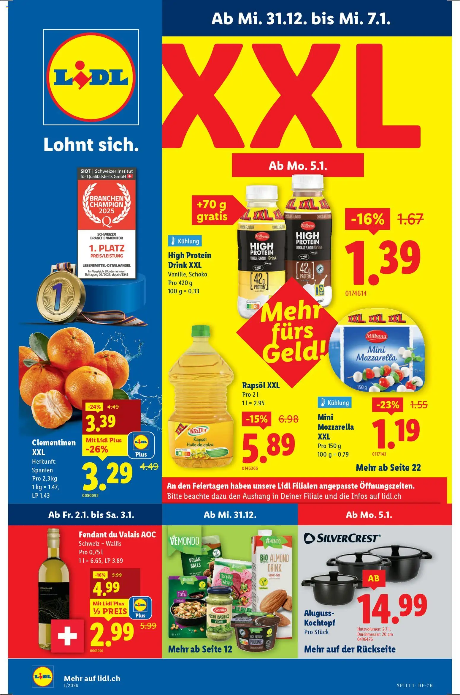 Lidl Aktionen - Seite 1- gültig ab 31.12.2025
