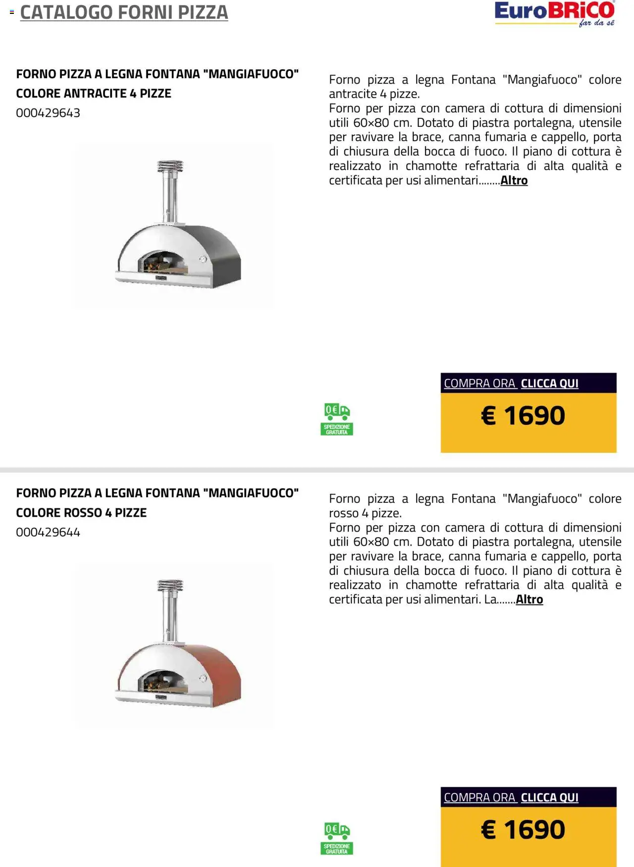 Eurobrico Forni Pizza catalogo - pagina 21 - valido dal 23/07/2025