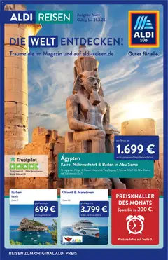 Vorschau Aldi Reisen Prospekt 	 gültig ab 01.03.2026