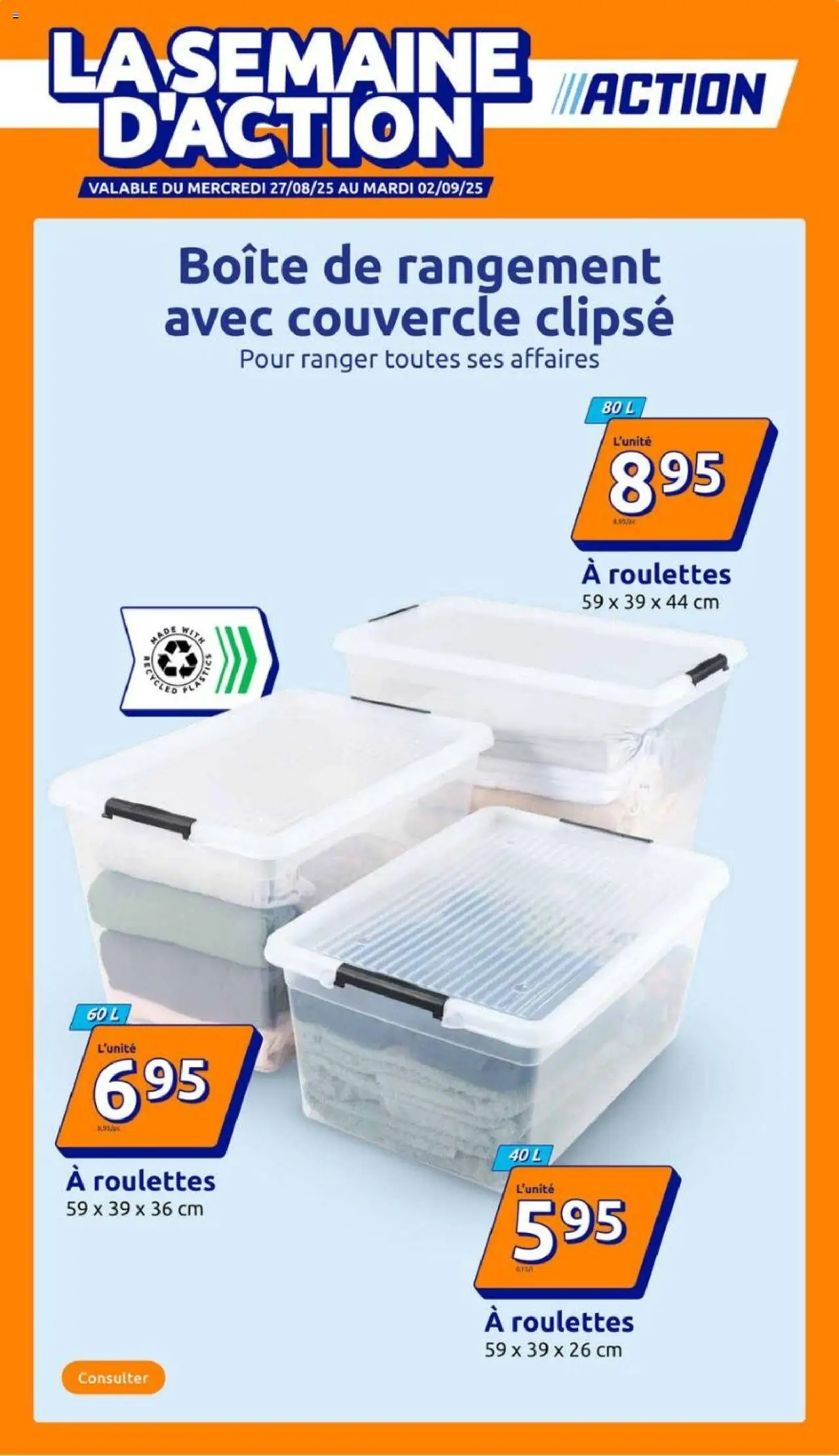 Action catalogue de la semaine 35 - page 1 - valable à partir du 27/08/2025