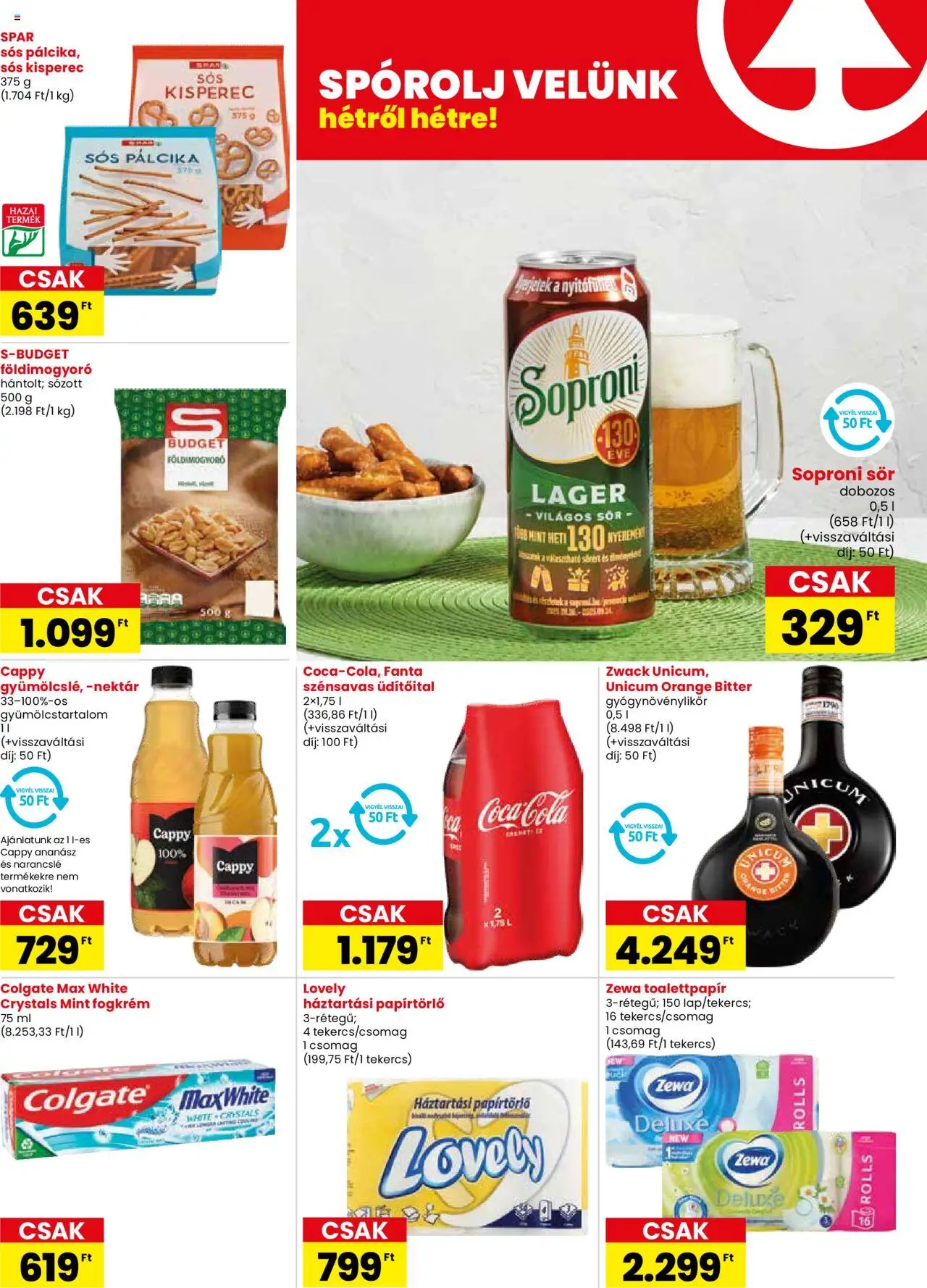 Spar Szombathely üzlet megújulás - 3oldal - érvényes 2025.07.24.-tól