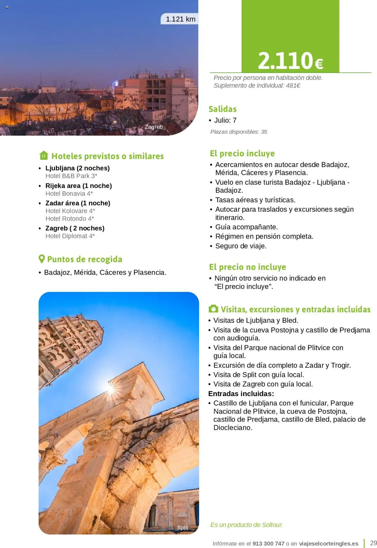 Viajes El Corte Inglés - Catálogo Junta de Extremadura - Página de 29 - Válido desde 01/03/2025