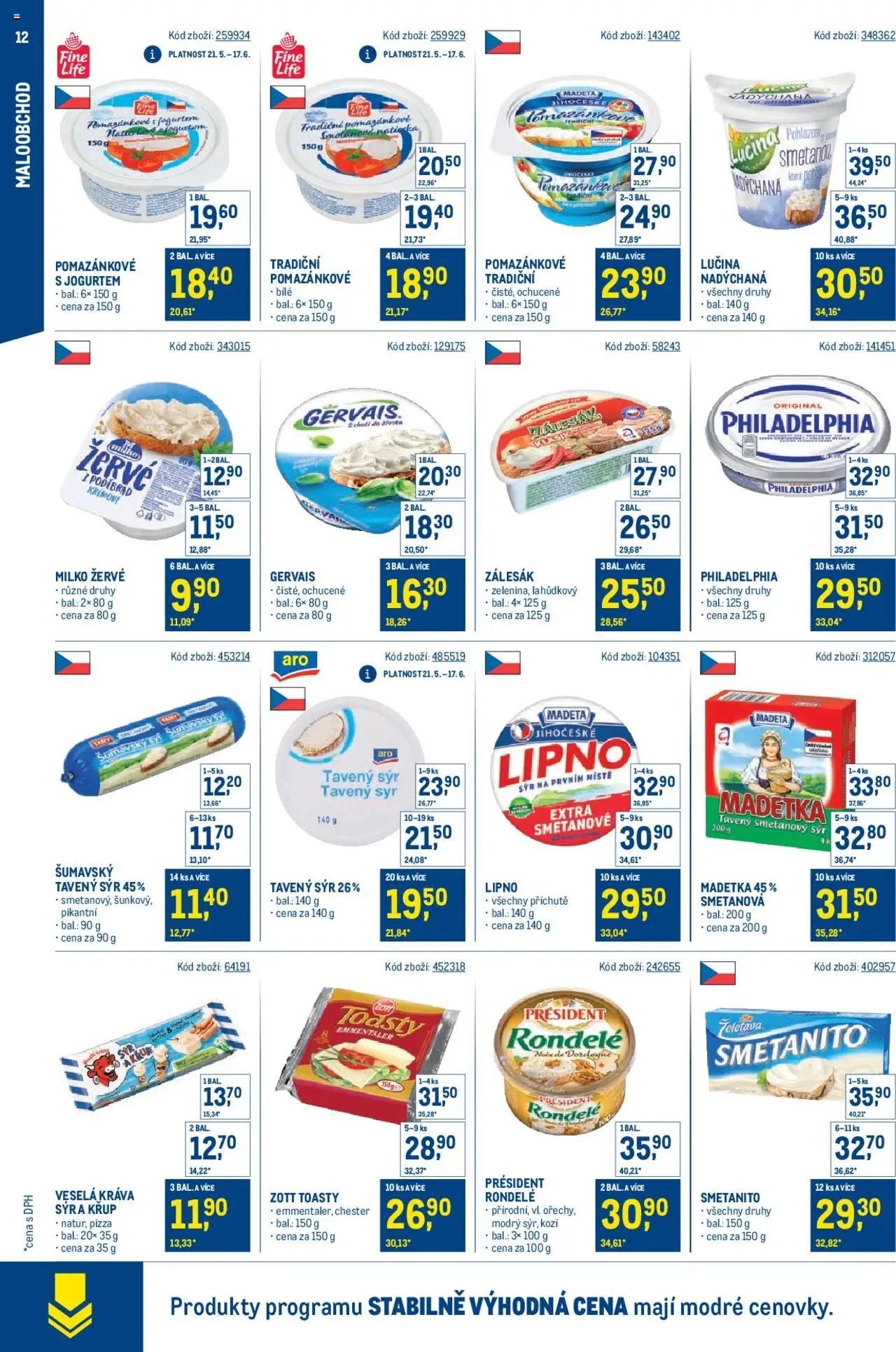 Makro leták - Stabilně výhodná cena - maloobchod - strana 12- platný od 21.05.2025