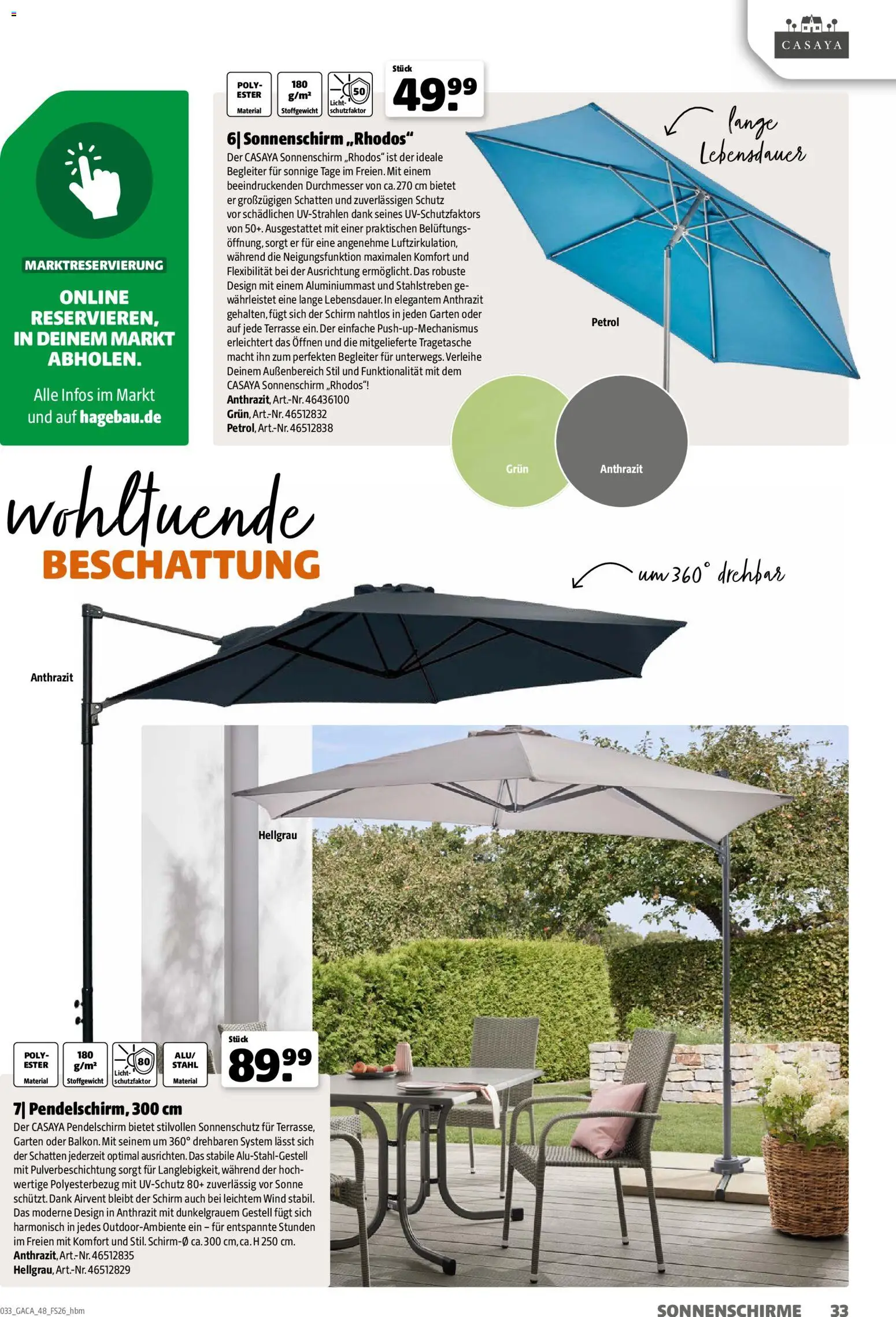 Hagebau Gartenmöbelsortiment - Seite 33 - gültig ab 02.03.2026