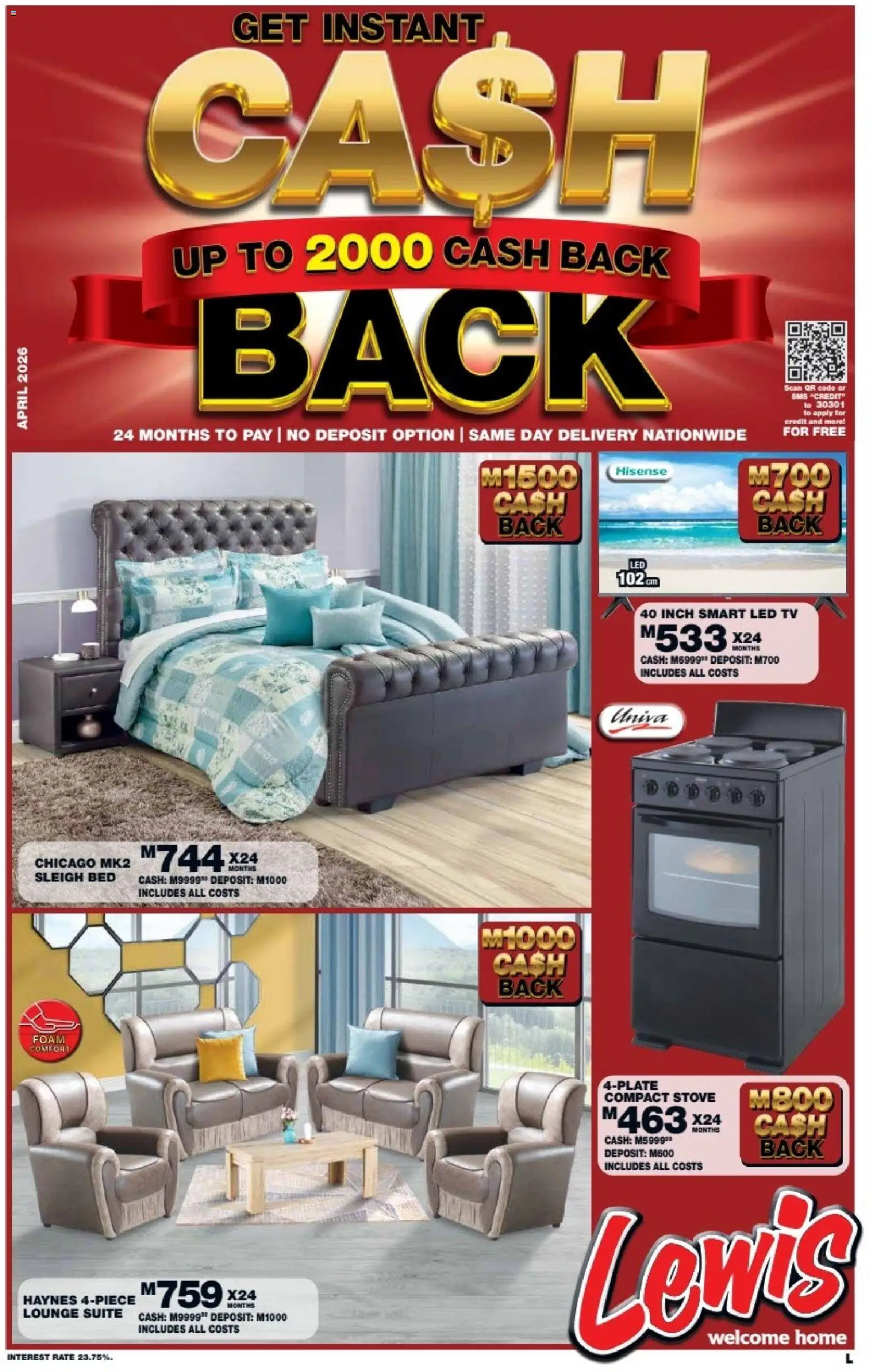 Lewis Stores Lesotho Brochure - page 1- valid from 13/04/2026