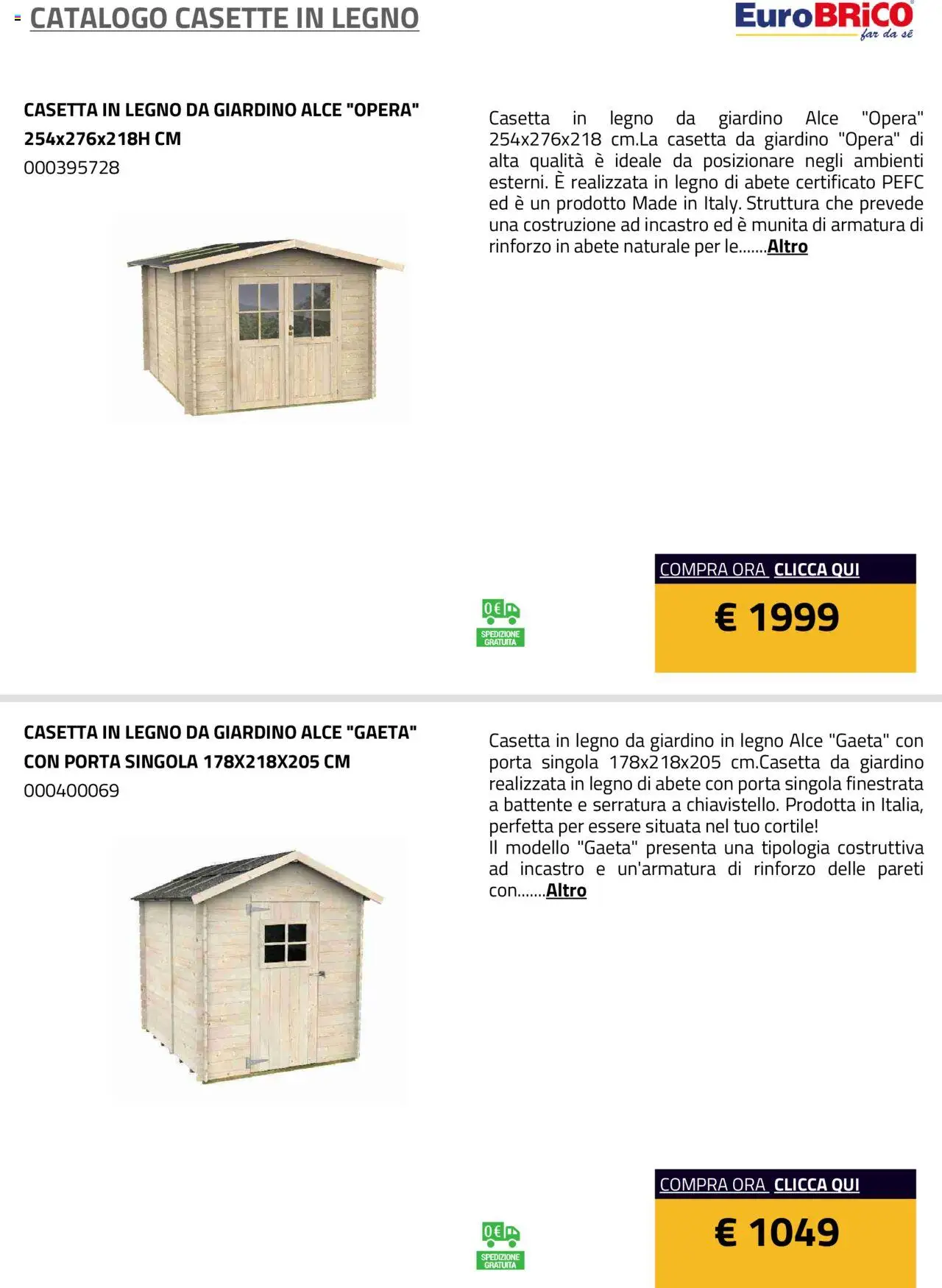 Eurobrico Casette in legno catalogo - pagina 13 - valido dal 23/07/2025
