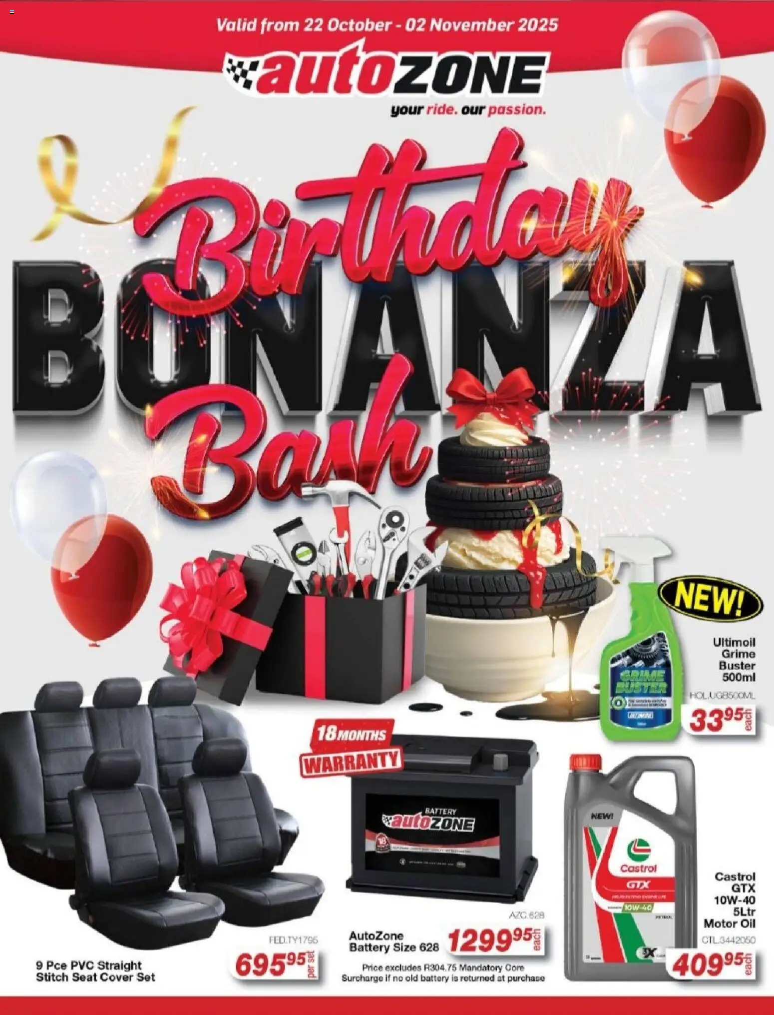 AutoZone - Specials - page 1- valid from 22/10/2025
