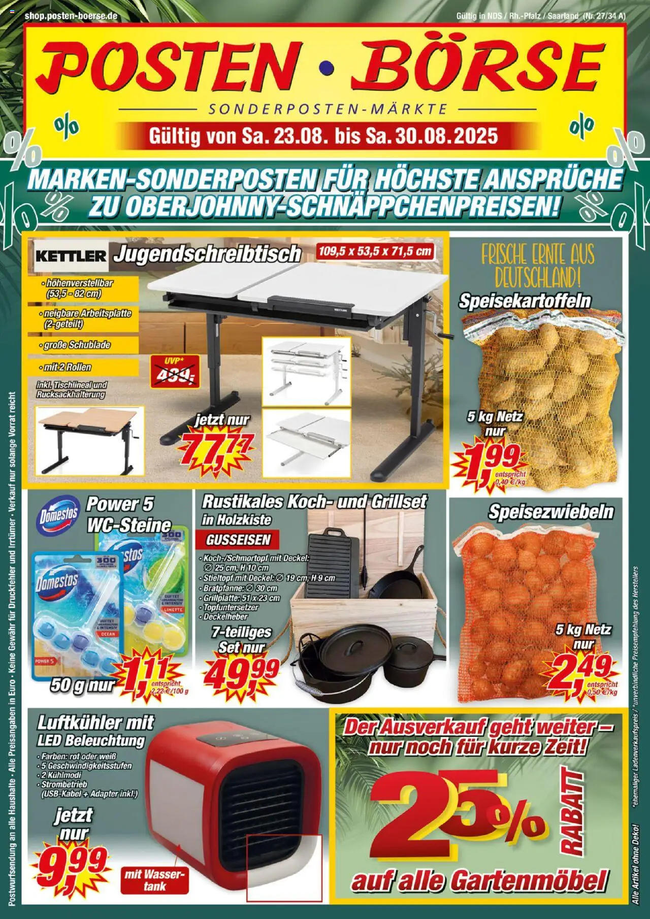 Posten Börse Prospekt - Seite 1 - gültig ab 23.08.2025