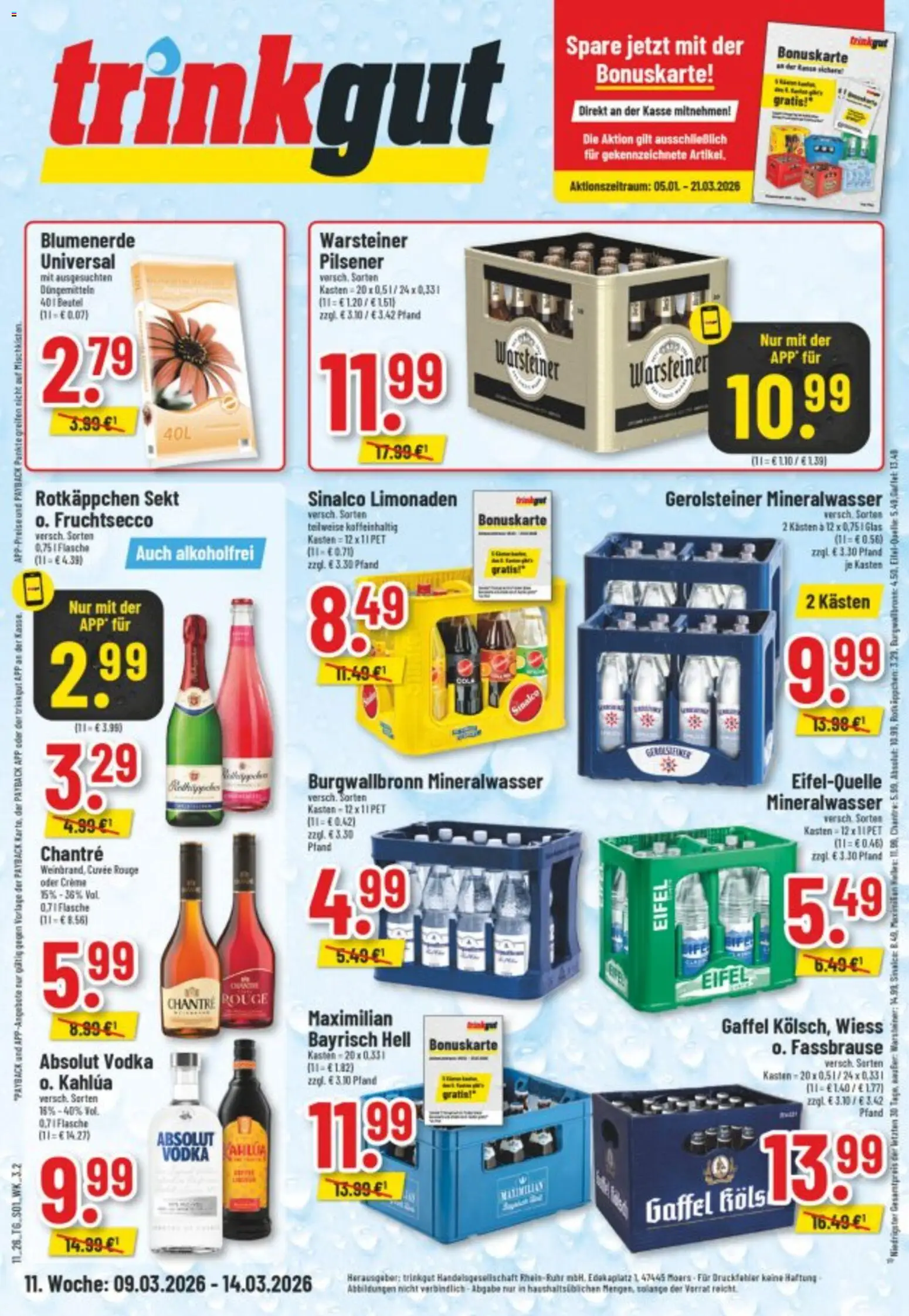 Trinkgut Prospekt 	 - Seite 1 - gültig ab 09.03.2026