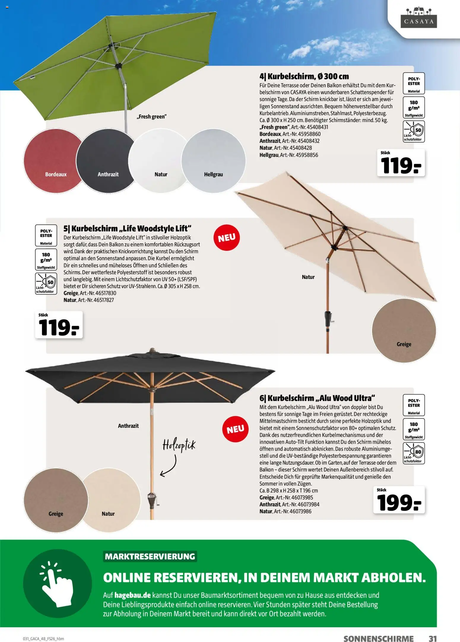 Hagebau Gartenmöbelsortiment - Seite 31 - gültig ab 02.03.2026