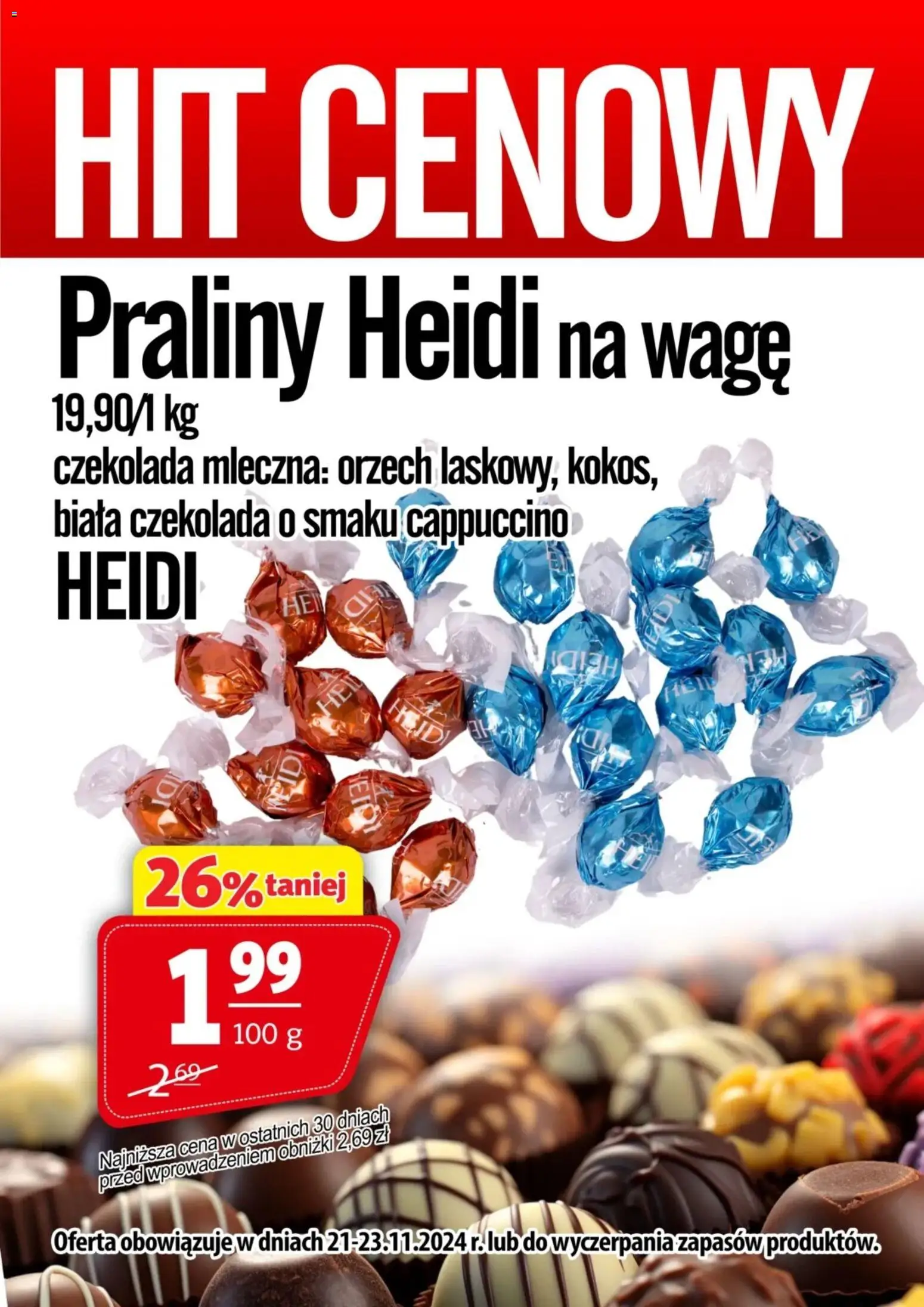 Prim Market Promocja - Praliny Heidi - strona 1- ważny od 21.11.2025
