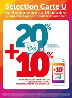 Aperçu Hyper U Ma Sélection Carte U septembre valable à partir du 09/09/2025