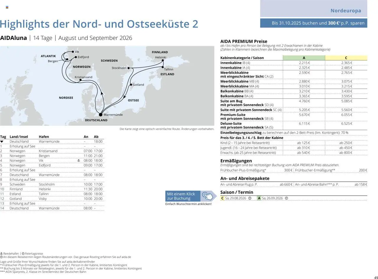 Aida Sommer 2026 - Seite 49 - gültig ab 01.03.2026