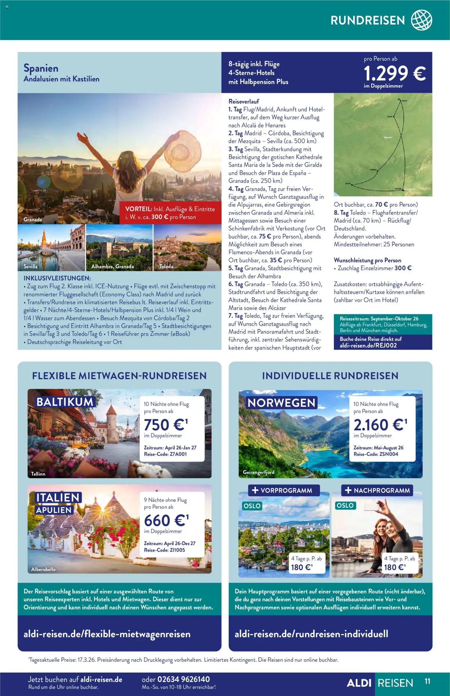 Aldi Reisen Prospekt 	 - Seite 11 - gültig ab 01.04.2026