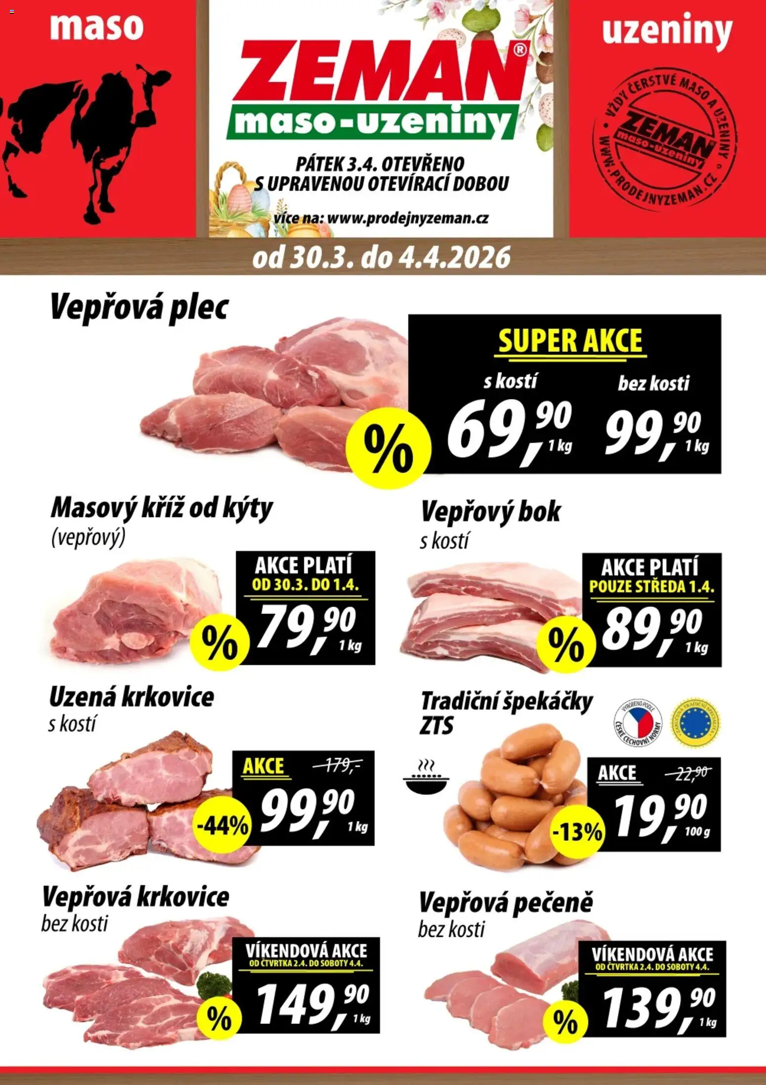 Prodejny Zeman leták - strana 1- platný od 30.03.2026