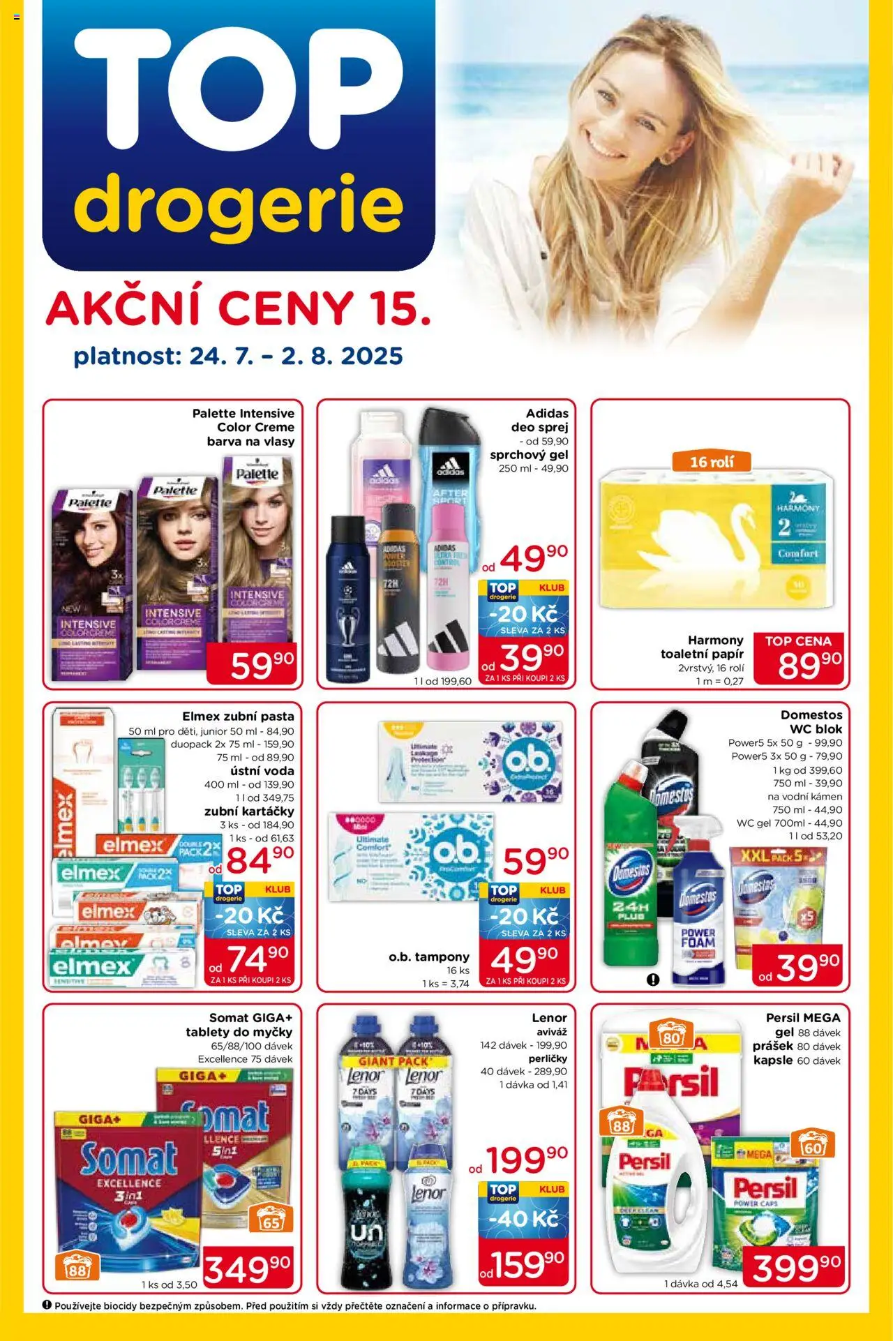 Top drogerie leták - strana 1- platný od 24.07.2025