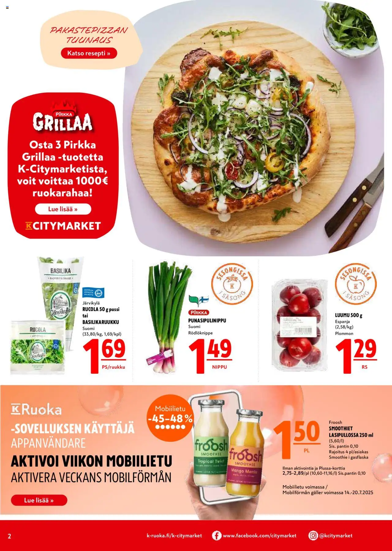 K-Citymarket tarjoukset - sivu 2- voimassa alkaen 17/07/2025