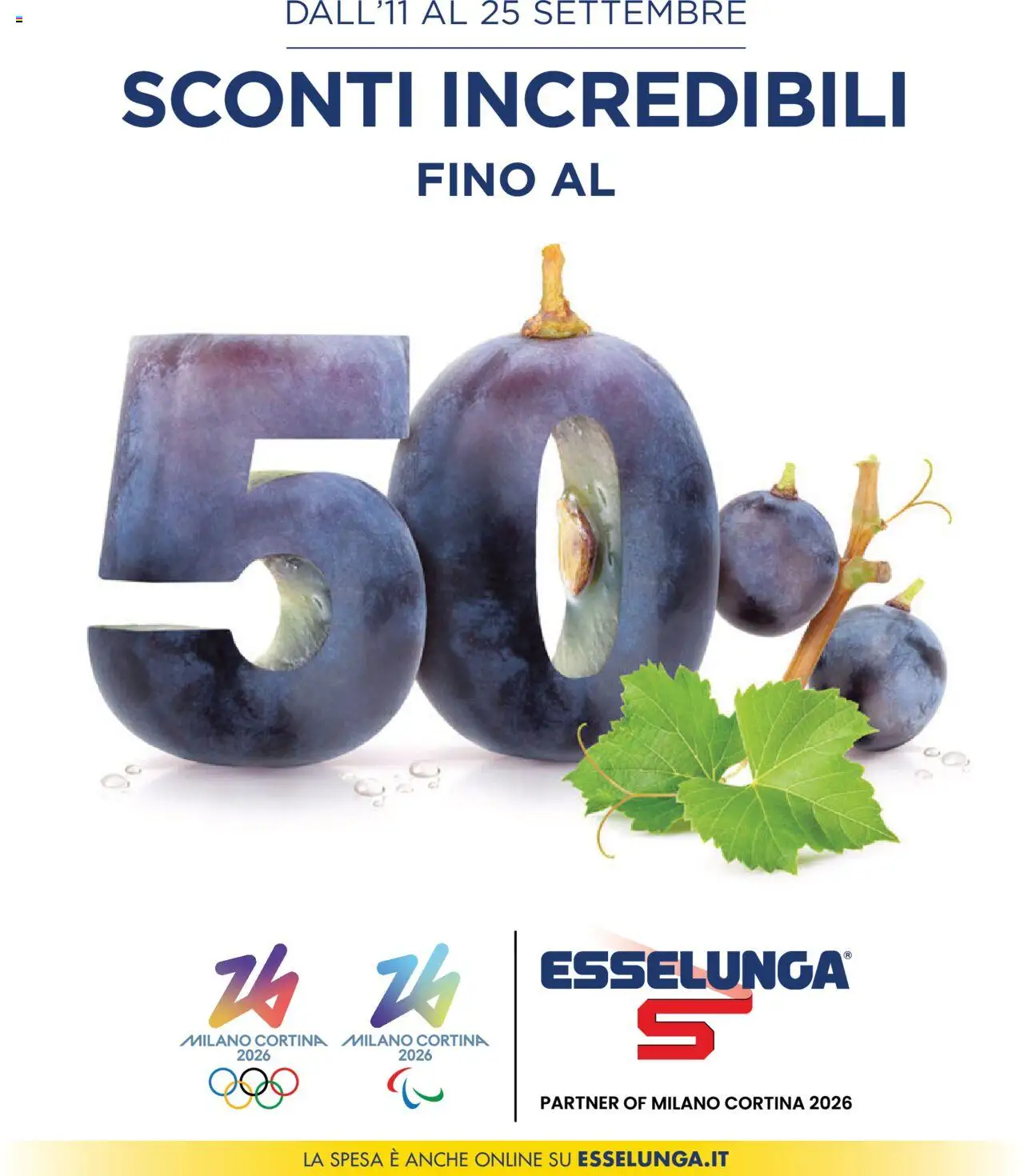 Volantino Esselunga S	 - pagina 1 - valido dal 11/09/2025