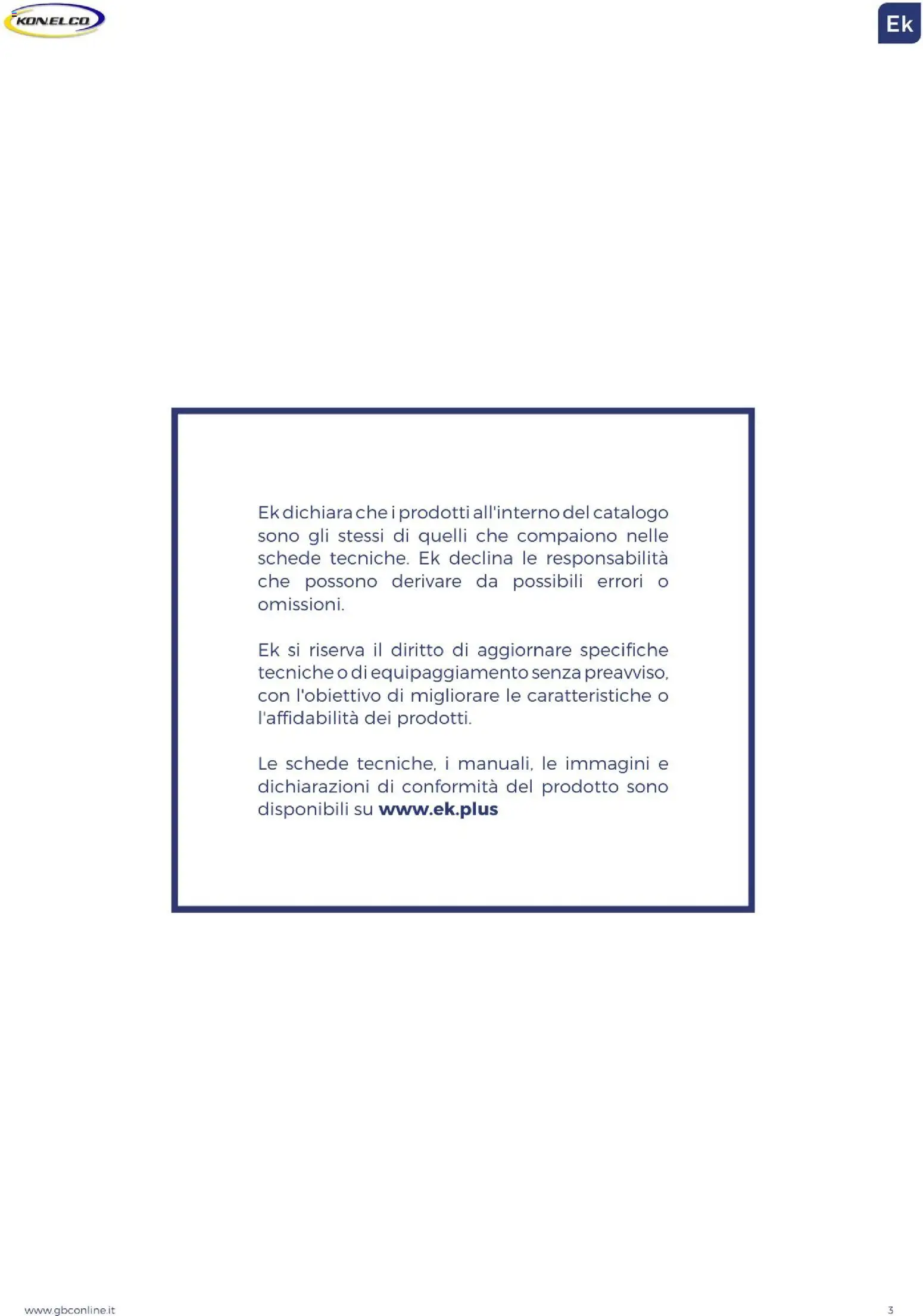 GBC Catalistino EK Konelco catalogo - pagina 3 - valido dal 09/12/2025
