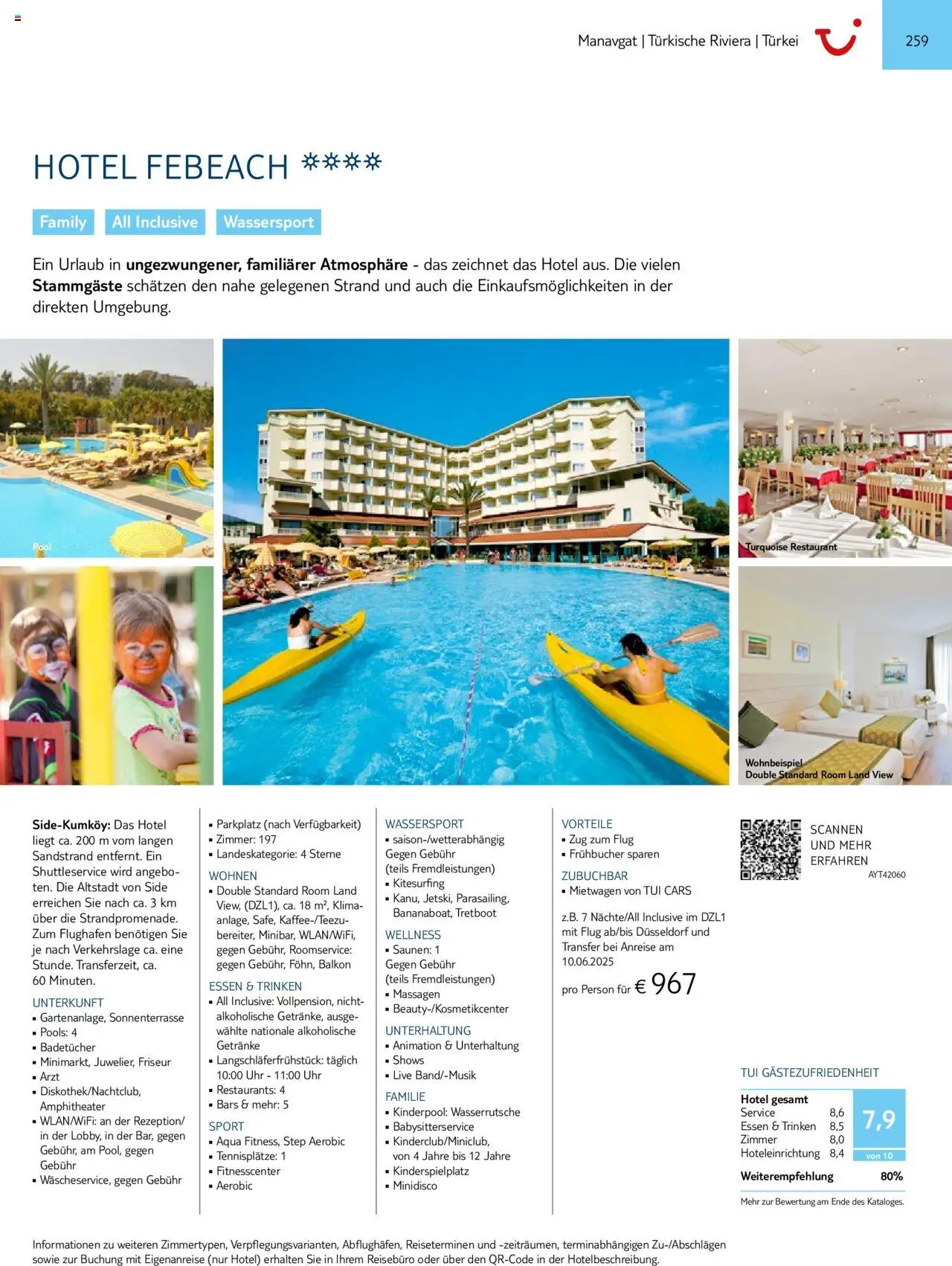 TUI  Südeuropa & Nordafrika 2025/26 - Seite 259 - gültig ab 01.01.2025